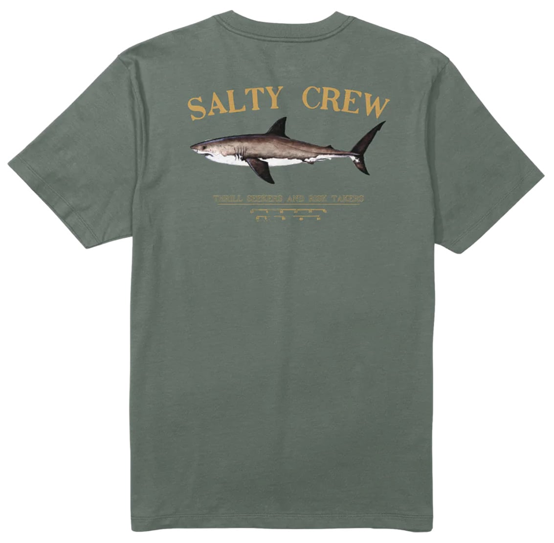 Salty Crew Bruce Men's Short Sleeve T-Shirt - Laurel Wreath – back view