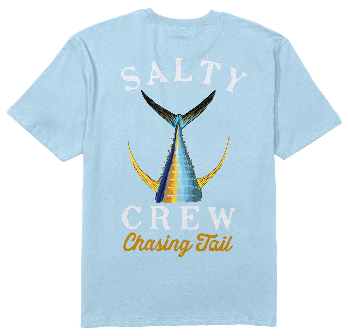 Salty Crew Tailed Classic Men's Short Sleeve T-Shirt - Clear Sky – back view
