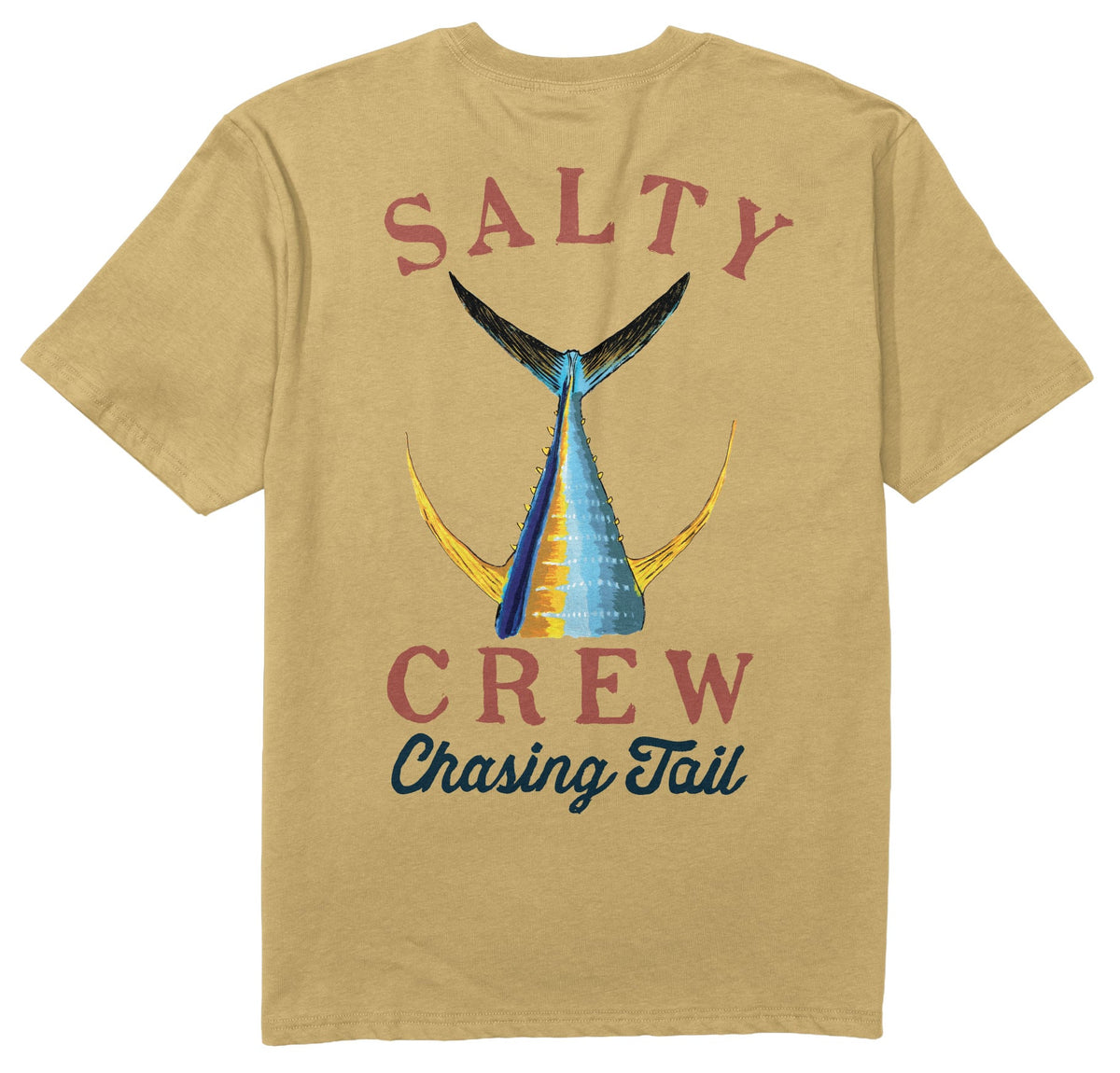 Salty Crew Tailed Classic Men's Short Sleeve T-Shirt - Mineral Yellow – back view