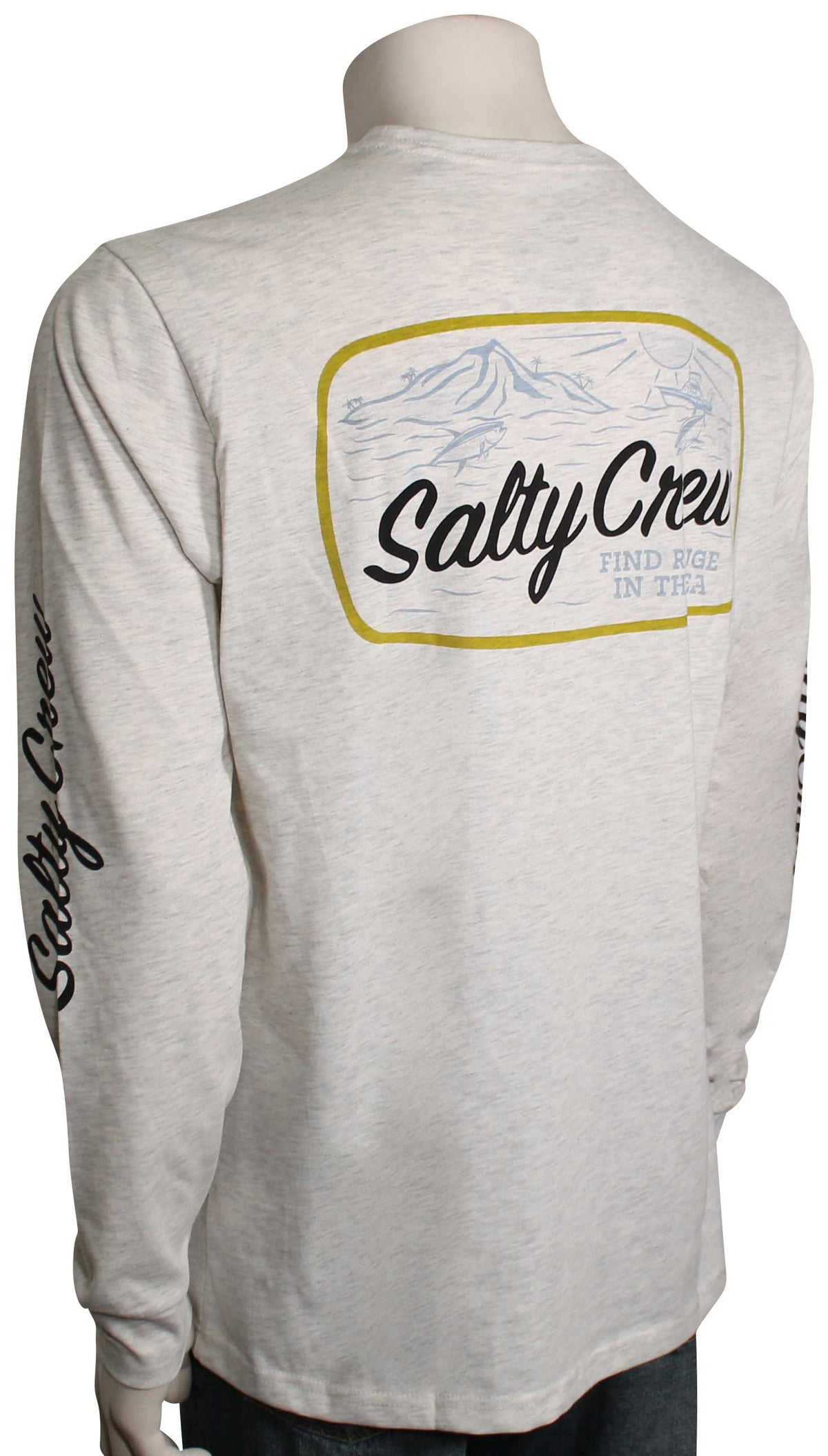 Salty Crew Tuna Isle Tech LS T-Shirt - White