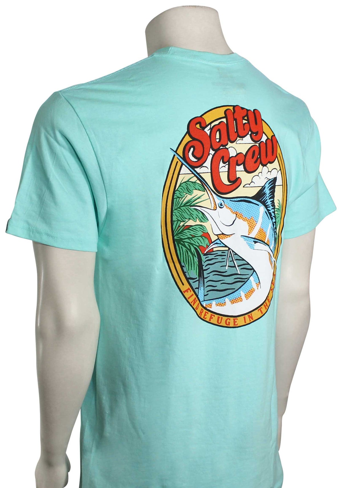 Salty Crew La Playa T-Shirt - Seafoam – back view