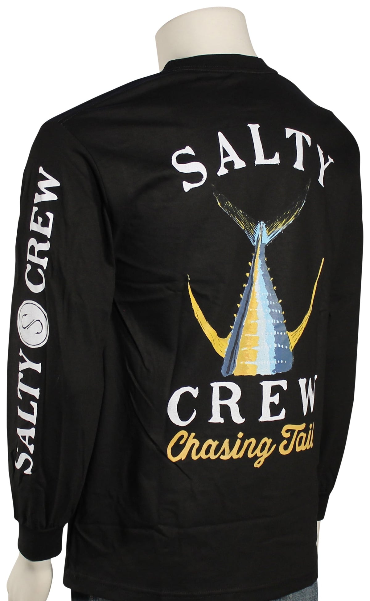 Salty Crew Tailed LS T-Shirt - Black – back view