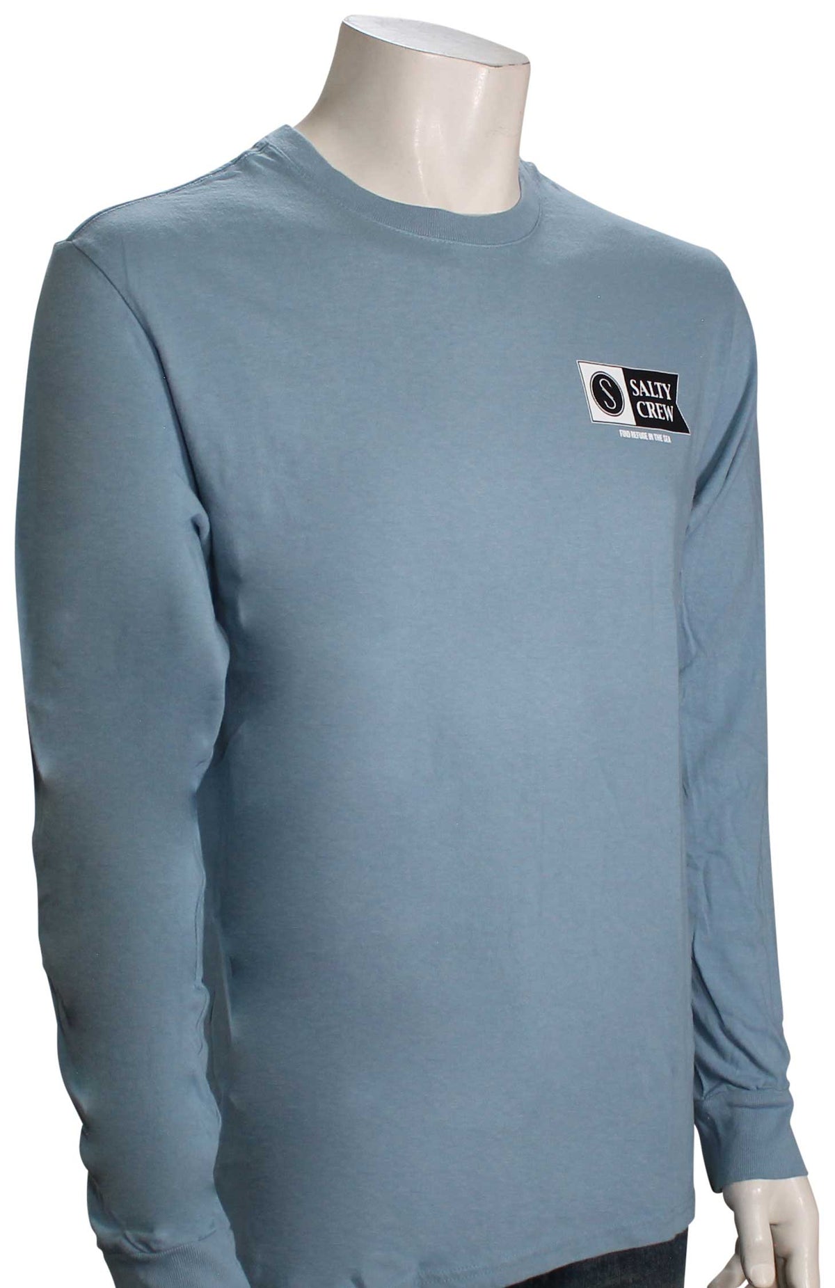 Salty Crew Flagship Pigment Premium LS T-Shirt - Blue, front view