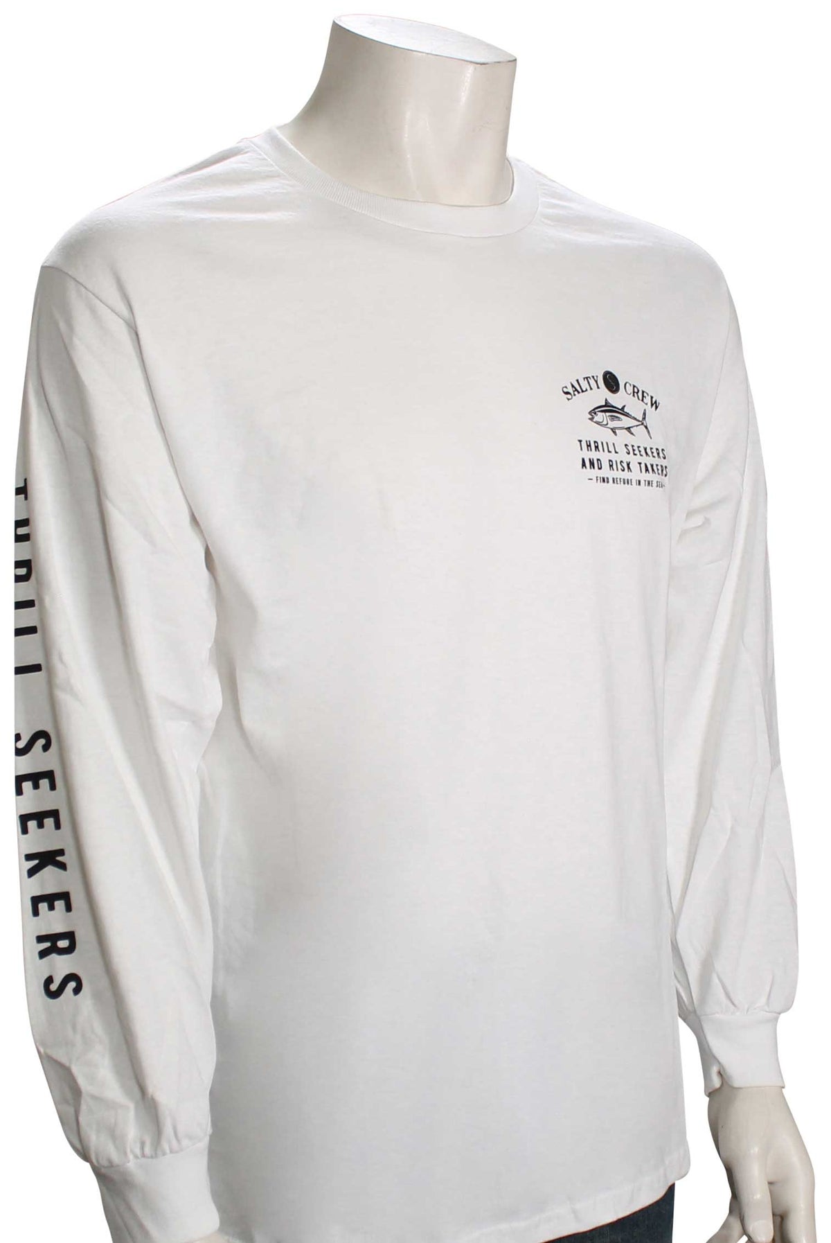 Salty Crew Fishmonger LS T-Shirt - White