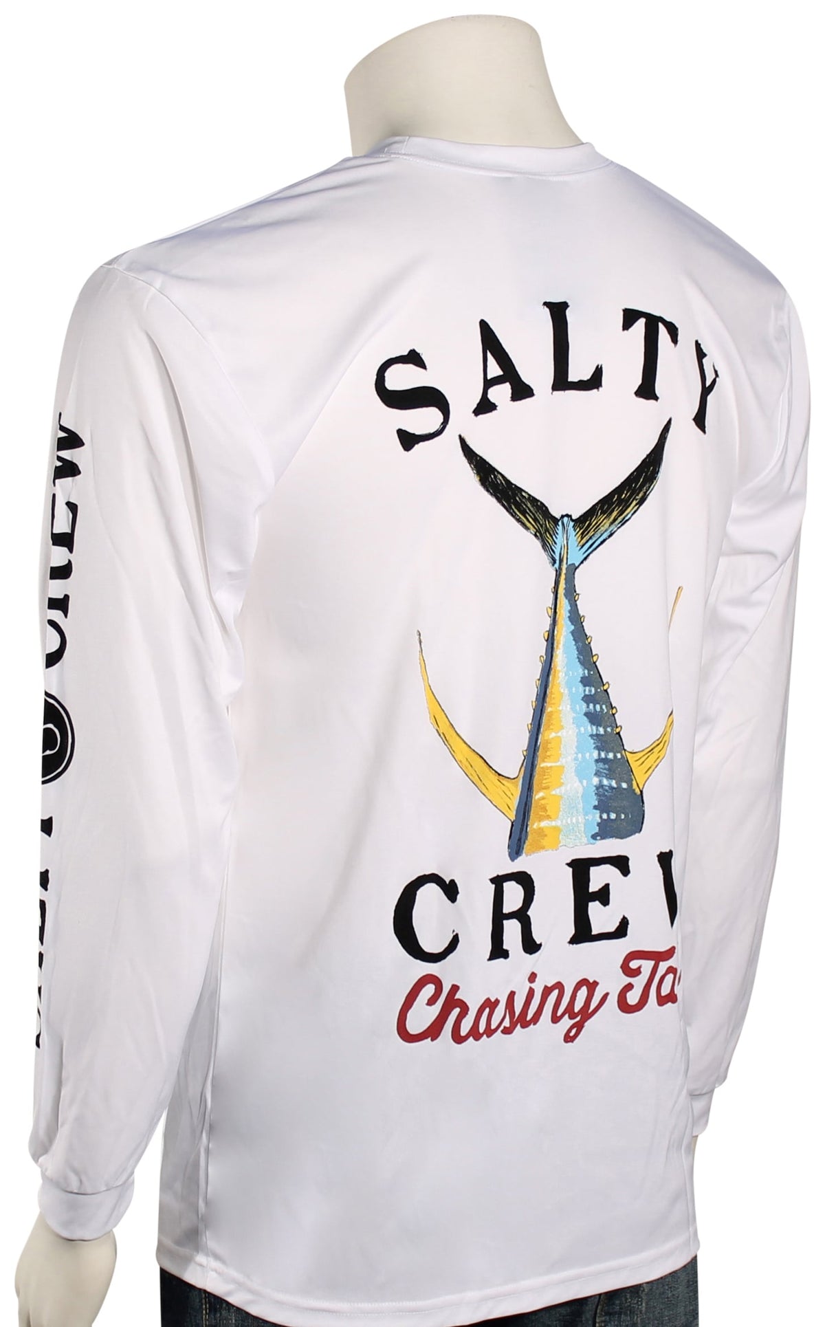 Salty Crew Tailed Tech LS T-Shirt - White – back view