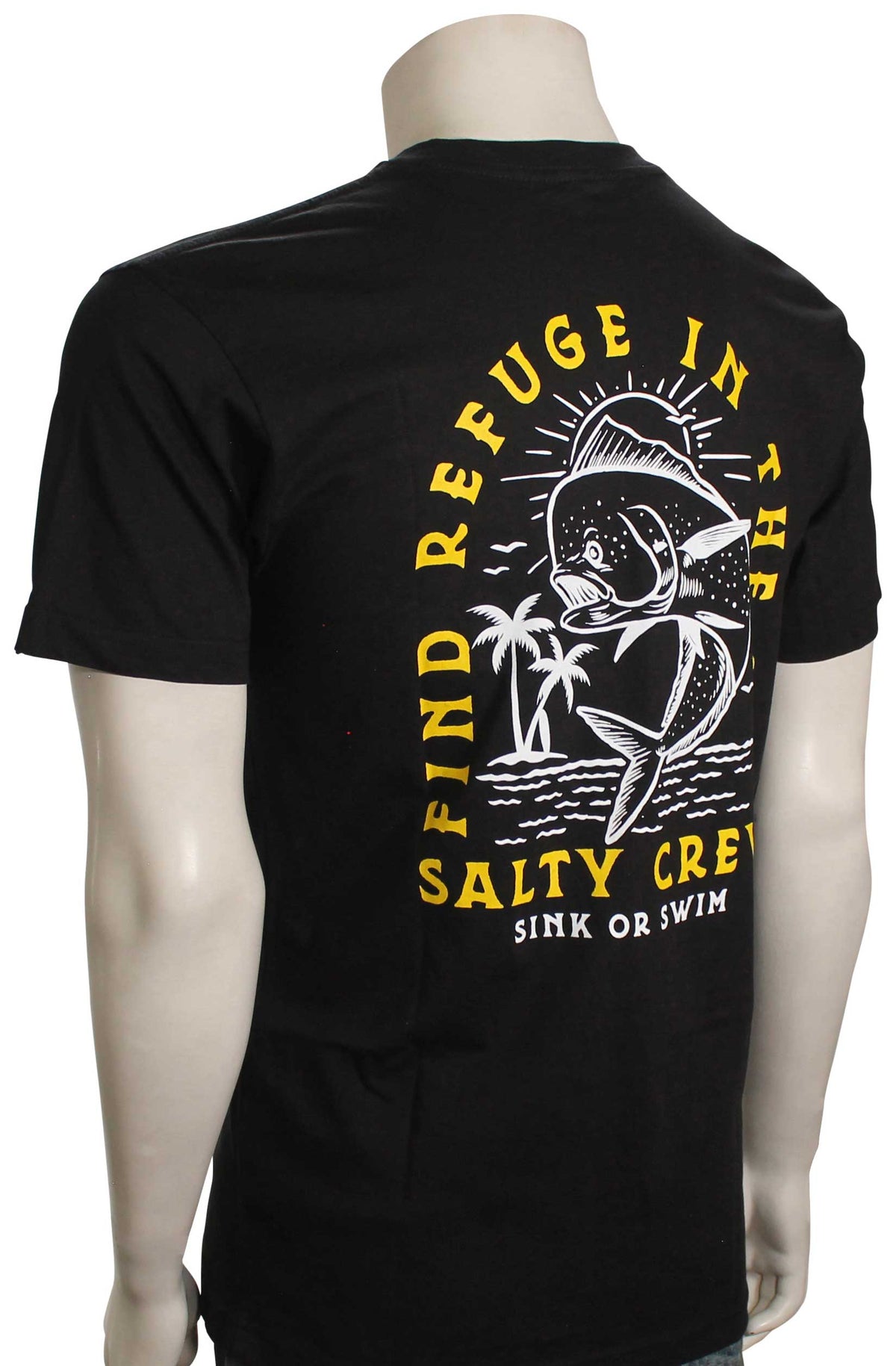 Salty Crew Dancin Dodo T-Shirt - Black – back view