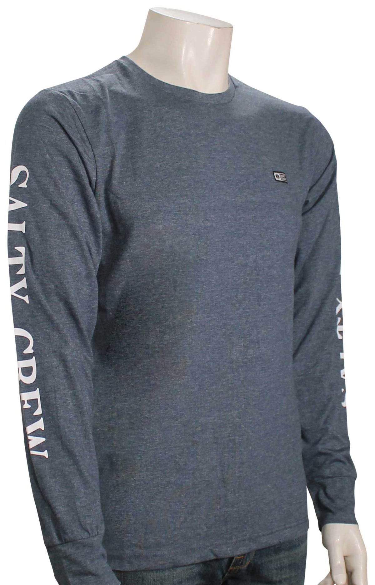 Salty Crew Deckhand LS Tech T-Shirt - Navy - XL
