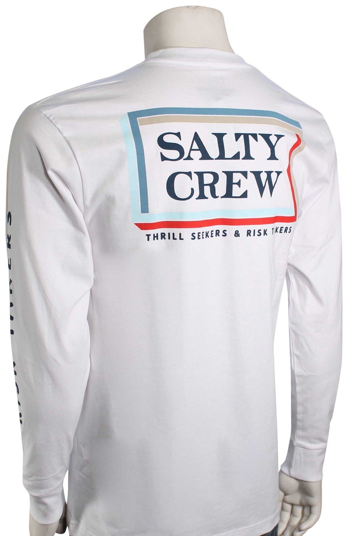 Salty Crew Layers Premium LS T-Shirt - White – back view