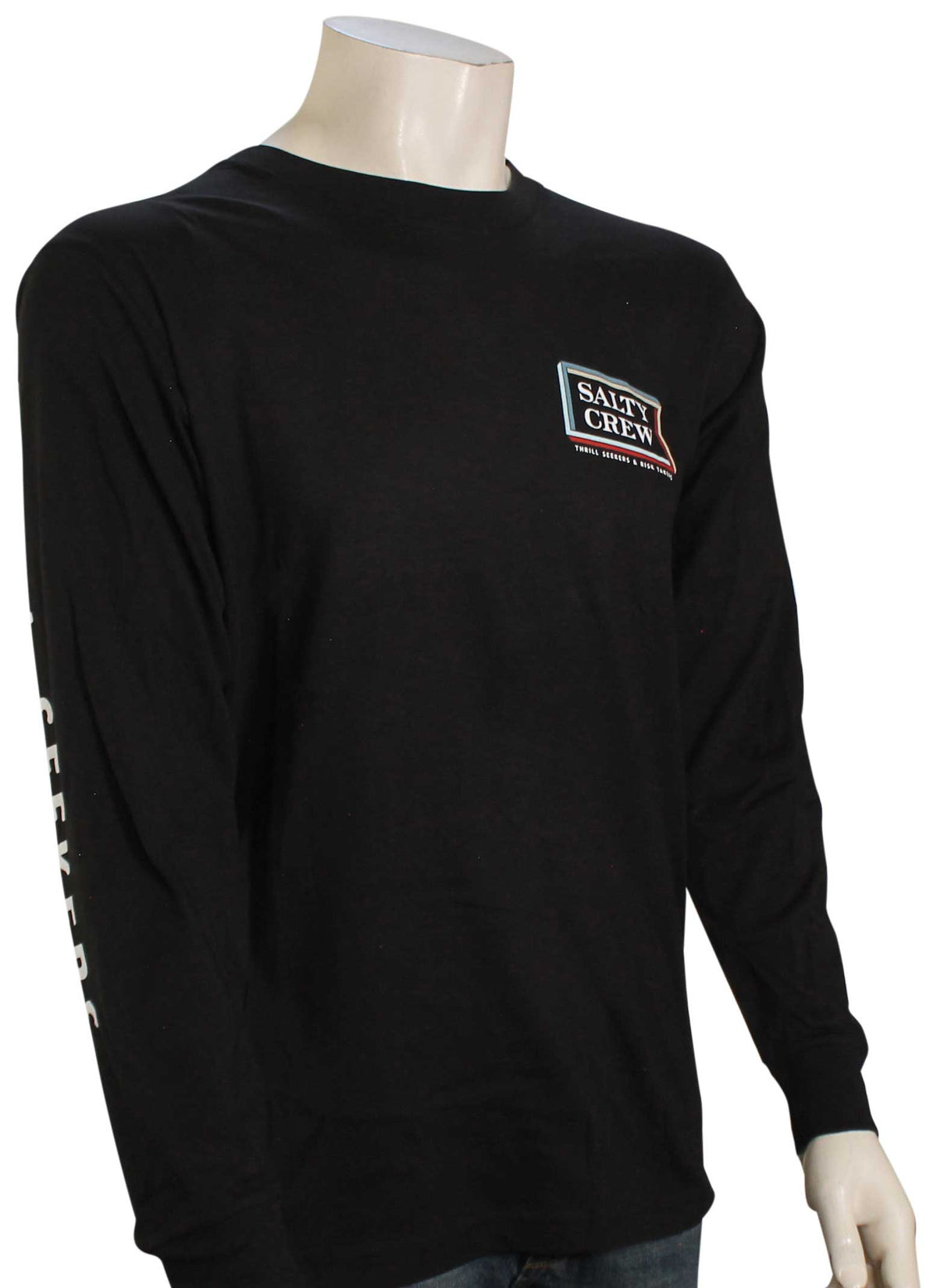 Salty Crew Layers Premium LS T-Shirt - Black, front view