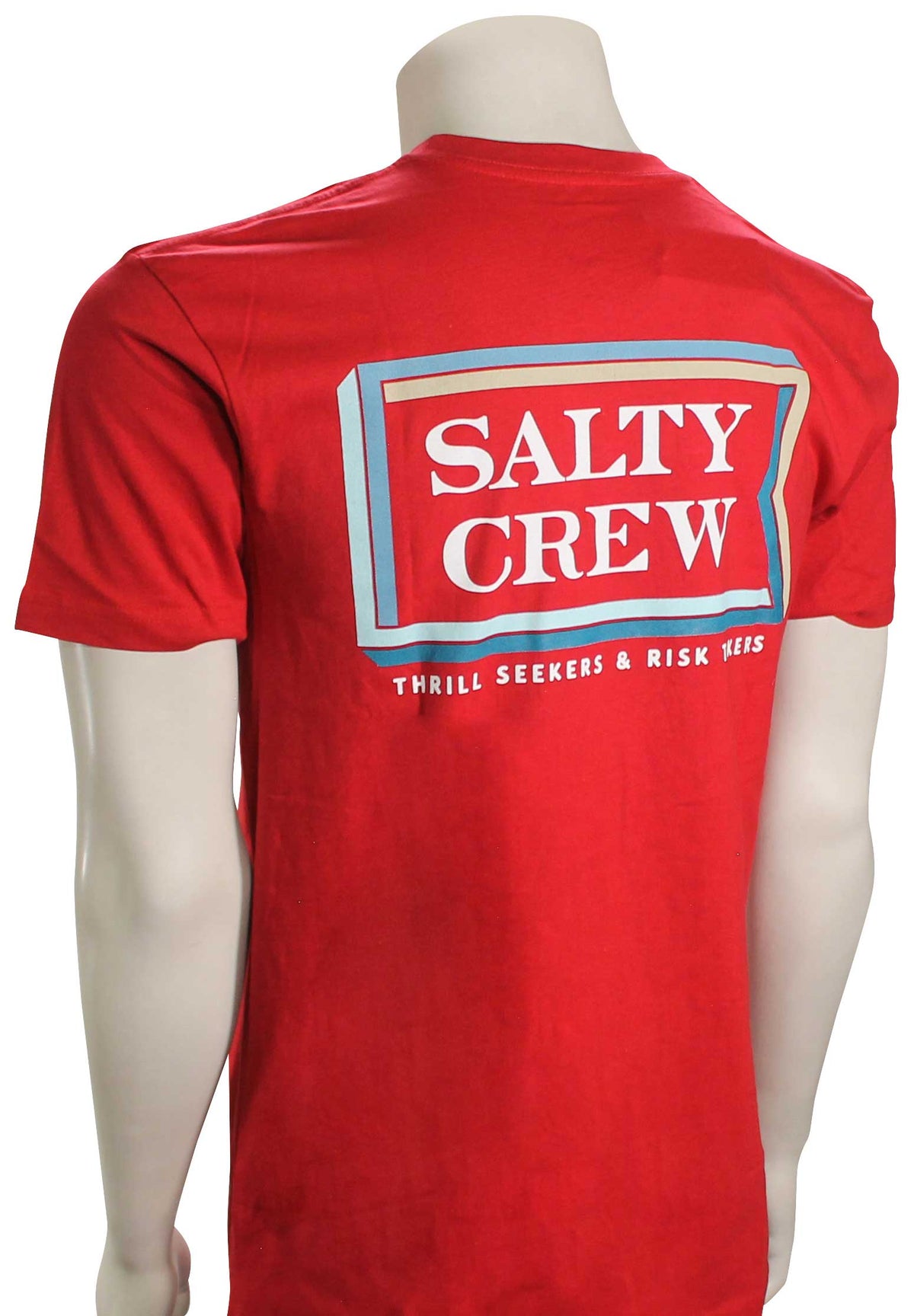 Salty Crew Layers T-Shirt - Red, back view