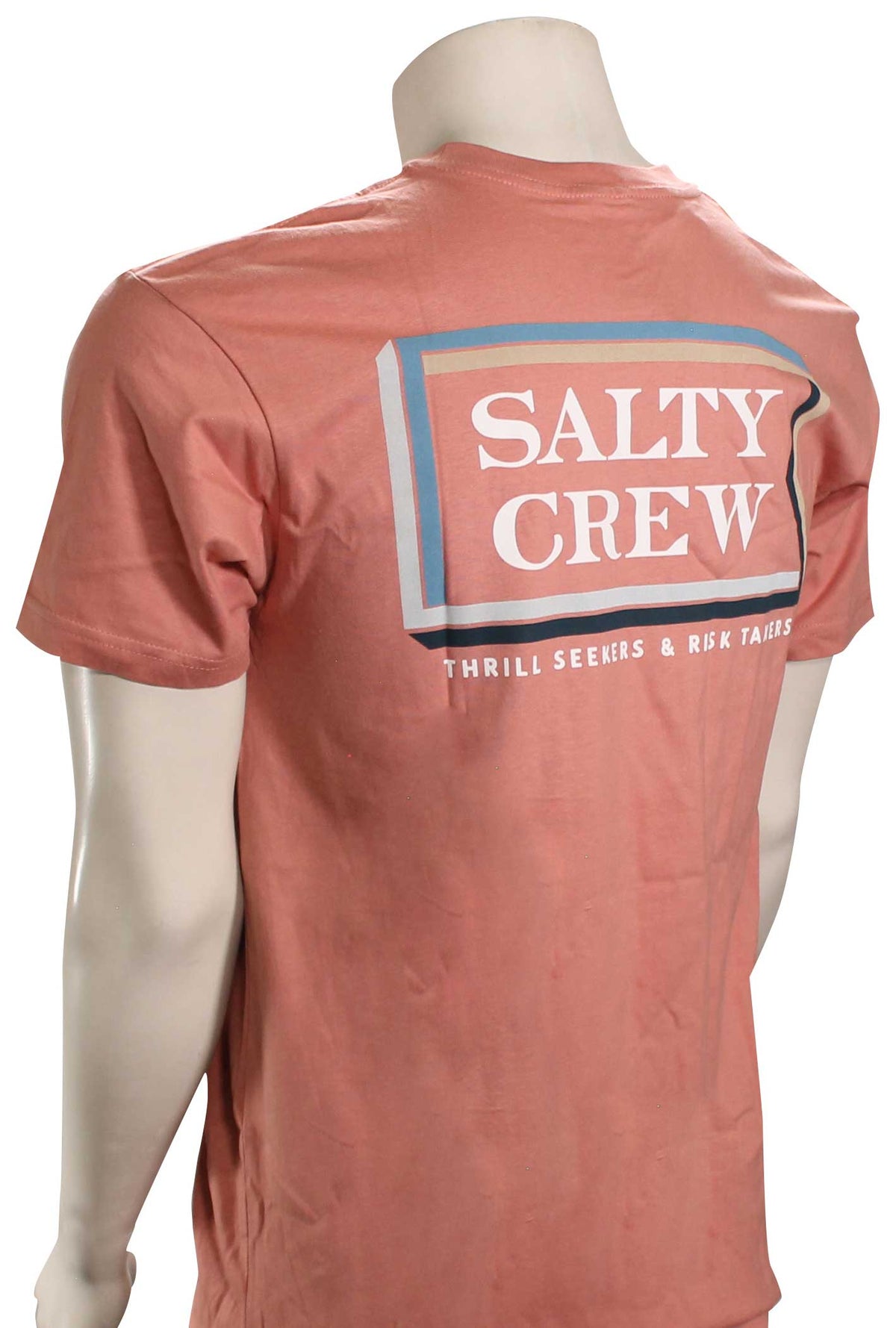 Salty Crew Layers T-Shirt - Coral, back view