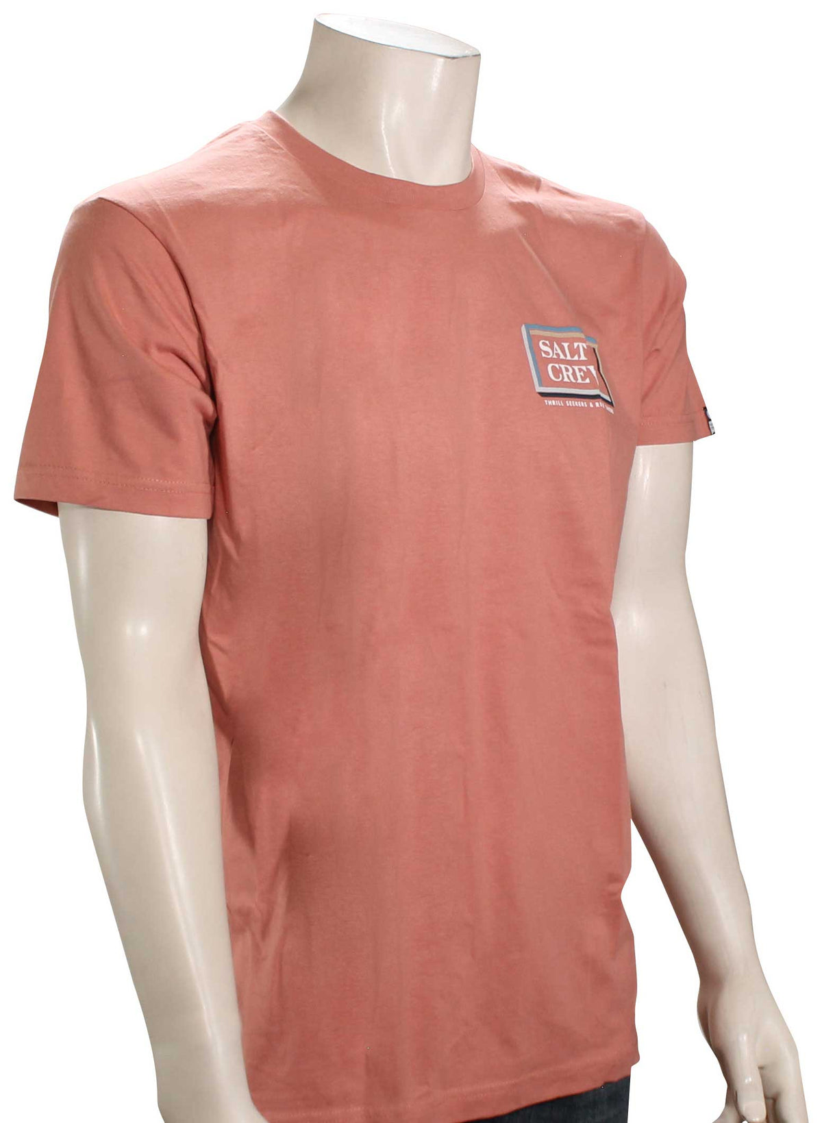 Salty Crew Layers T-Shirt - Coral, front view