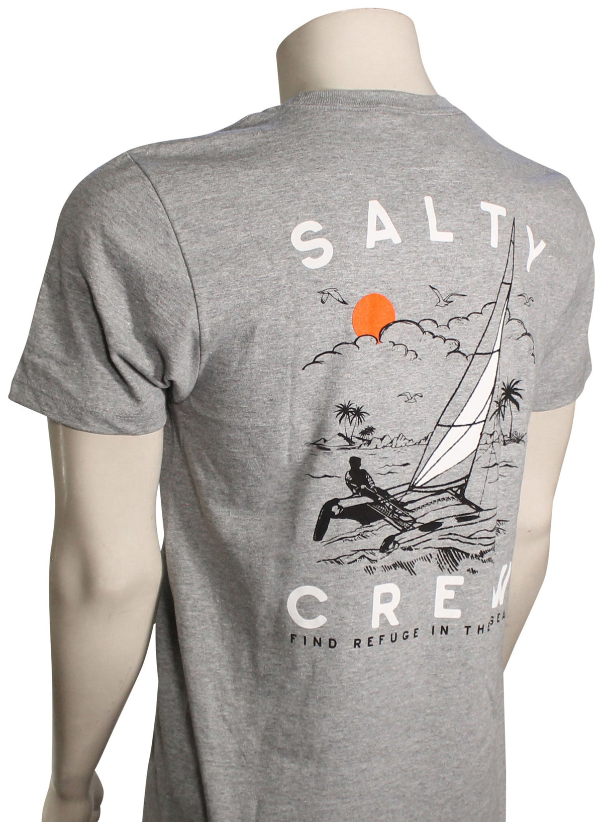 Salty Crew Set Sail T-Shirt - Athletic Heather