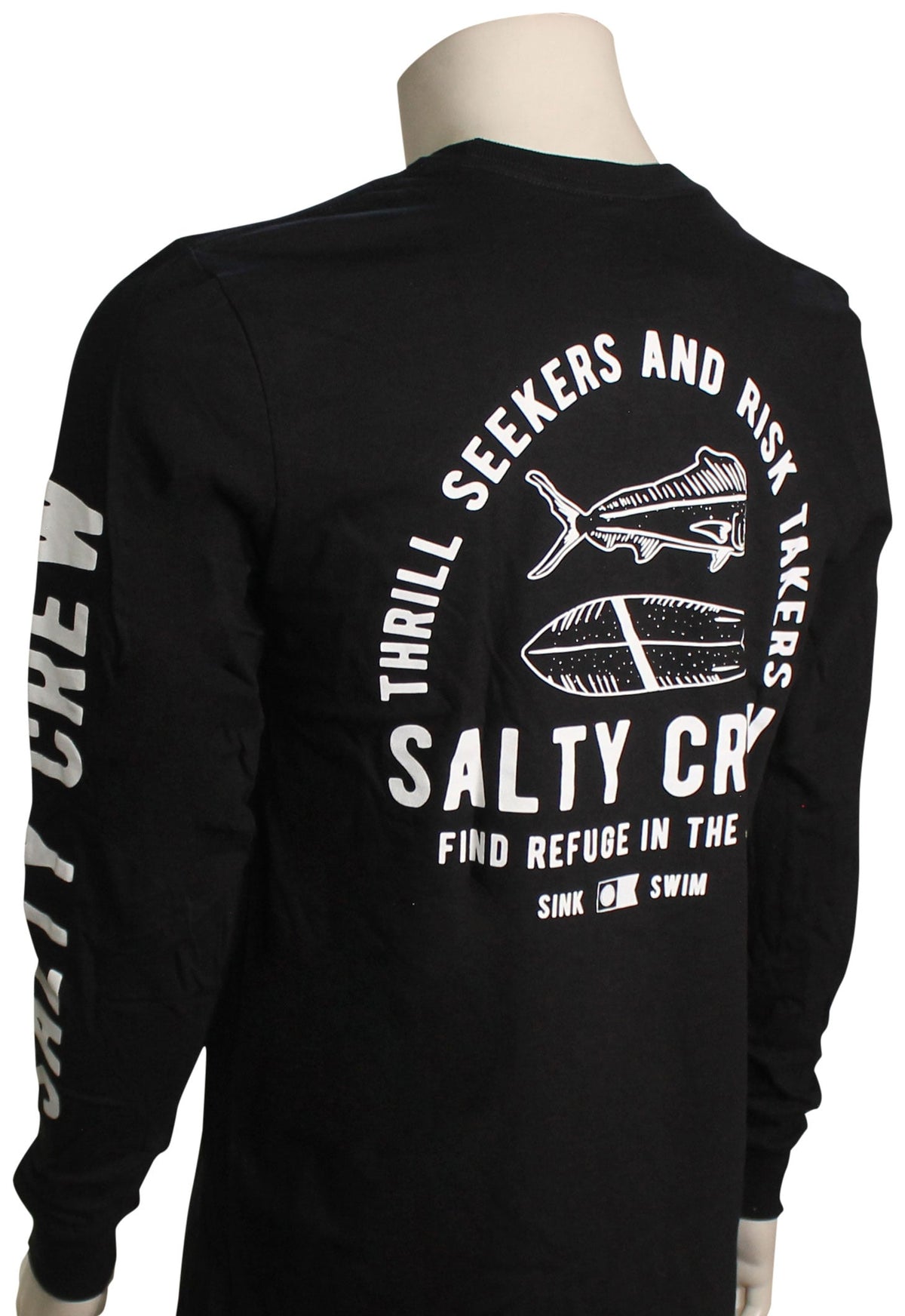 Salty Crew Lateral Line LS T-Shirt - Black