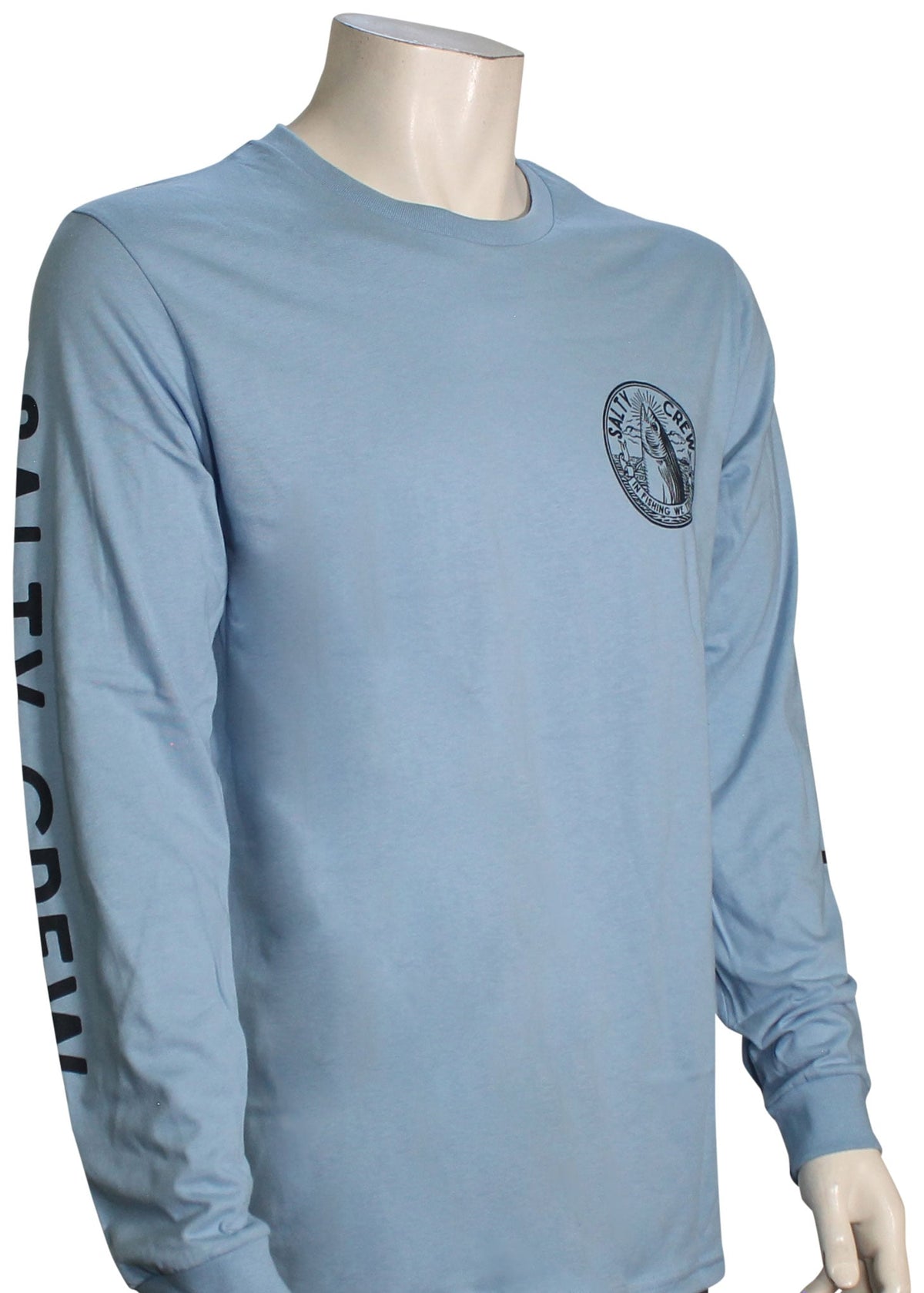 Salty Crew In Fishing We Trust LS T-Shirt - Marine Blue - L