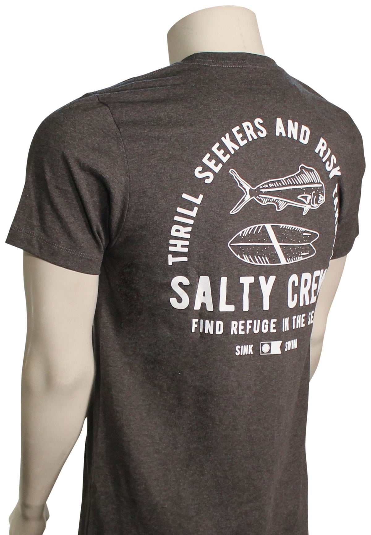 Salty Crew Lateral Line T-Shirt - Charcoal Heather