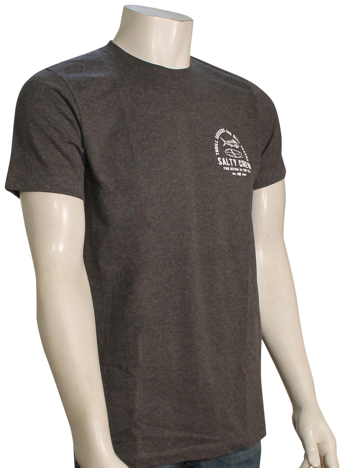 Salty Crew Lateral Line T-Shirt - Charcoal Heather