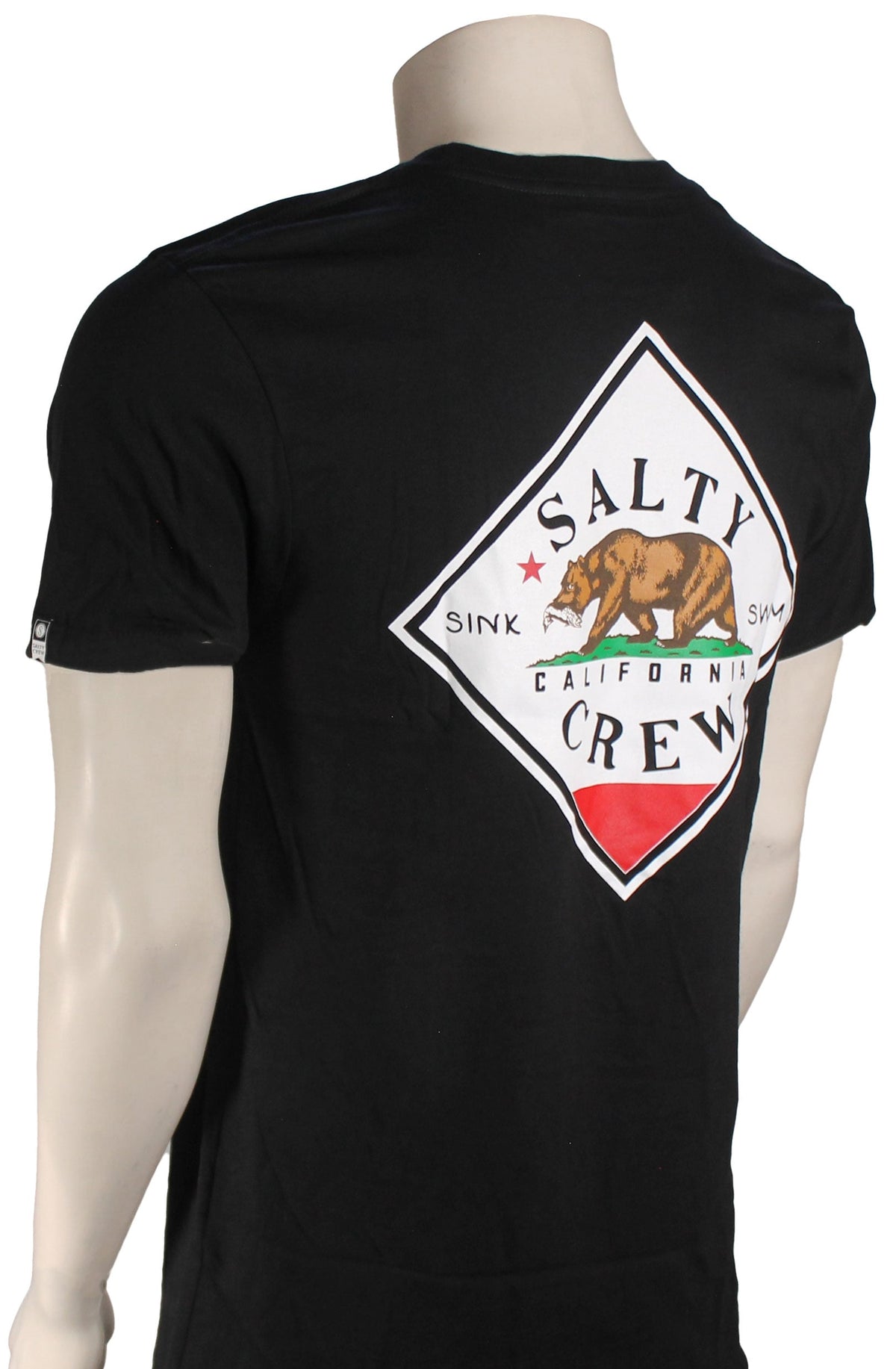 Salty Crew Tippet Cali Premium T-Shirt - Black – back view