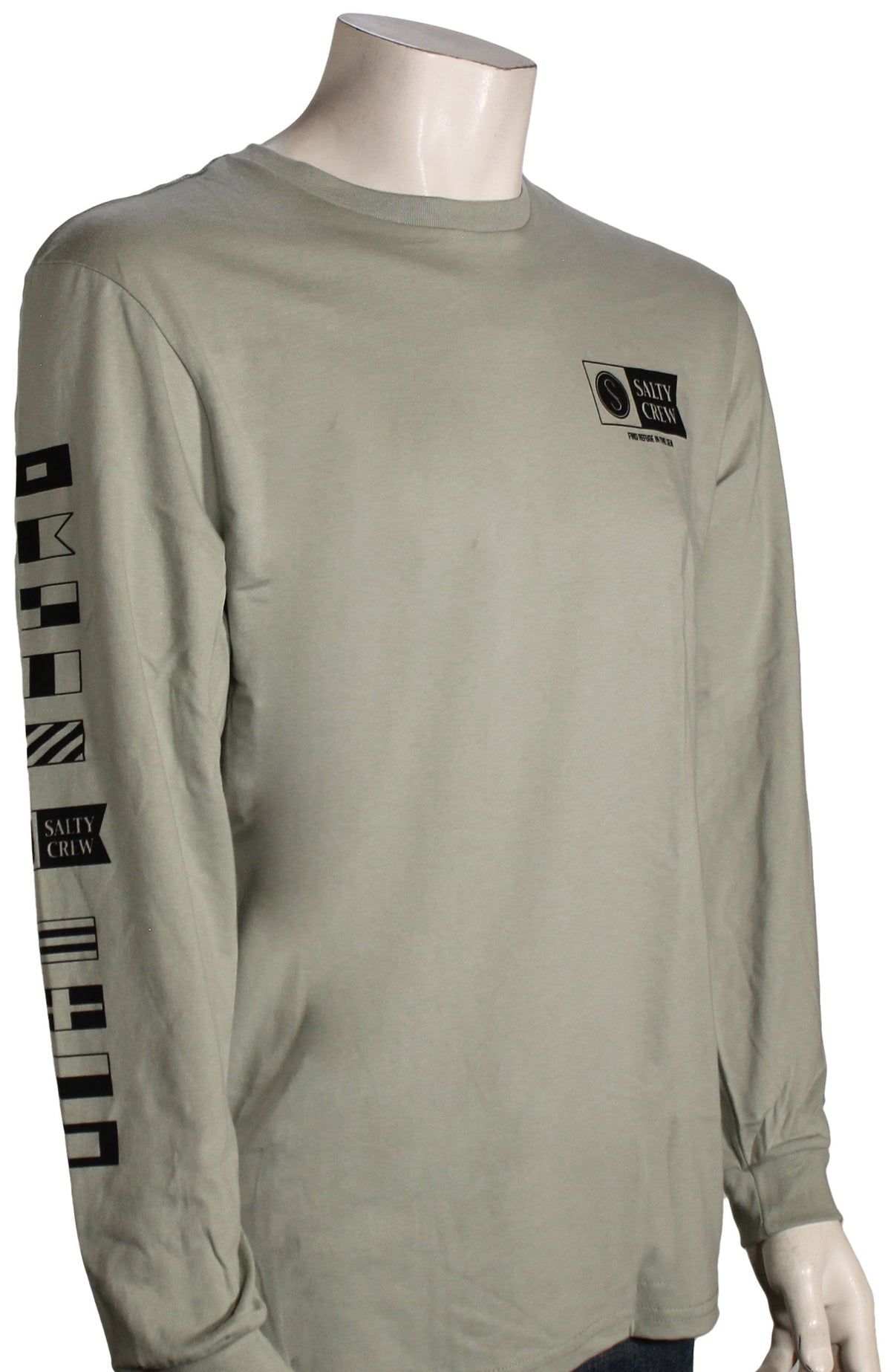 Salty Crew Alpha Premium LS T-Shirt - Dusty Sage