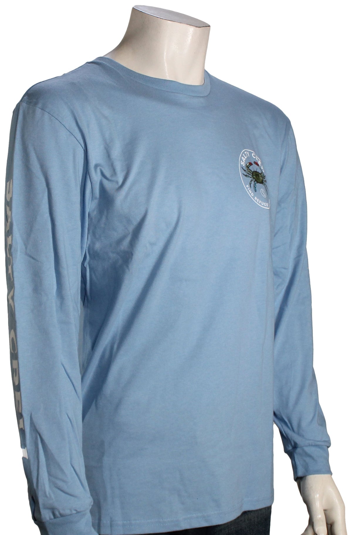 Salty Crew Blue Crabber Premium LS T-Shirt - Marine Blue