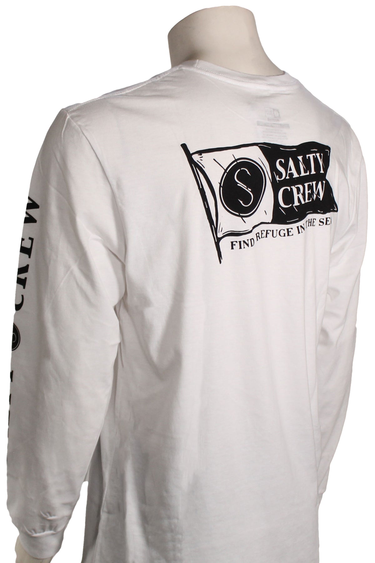 Salty Crew Pennant Premium LS T-Shirt - White, back view