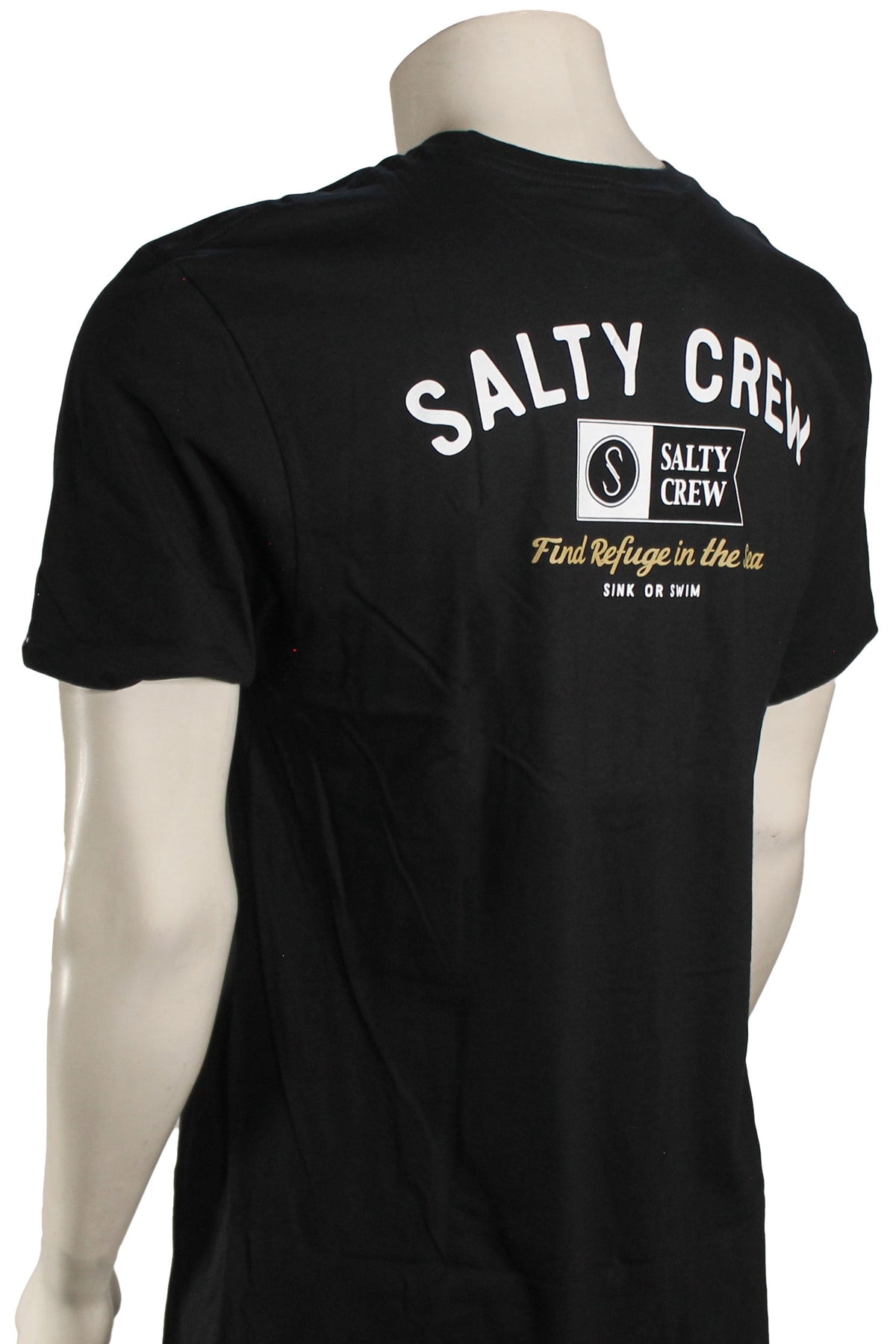 Salty Crew Surf Club Premium T-Shirt - Black – back view