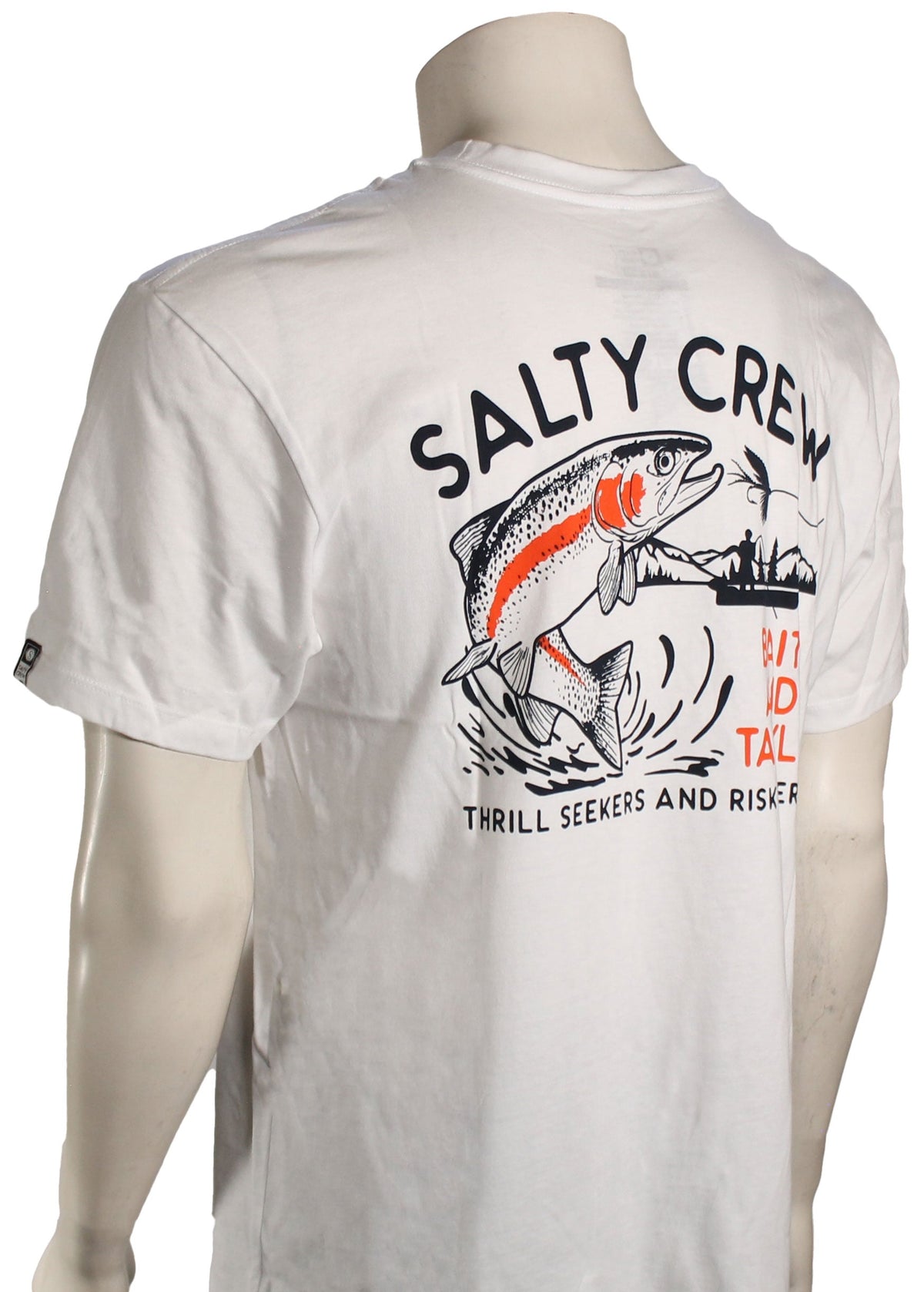 Salty Crew Fly Trap Premium T-Shirt - White – back view