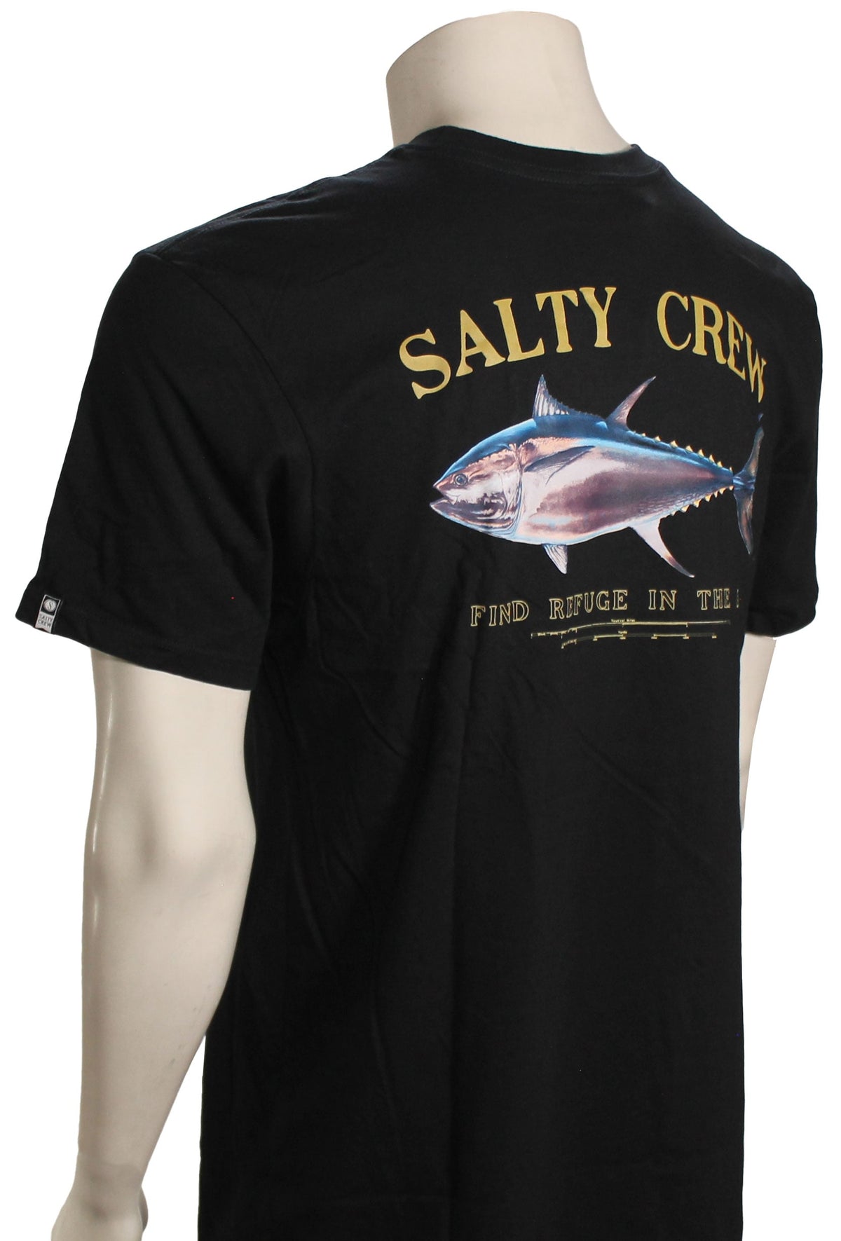 Salty Crew Big Blue Premium T-Shirt - Black – back view