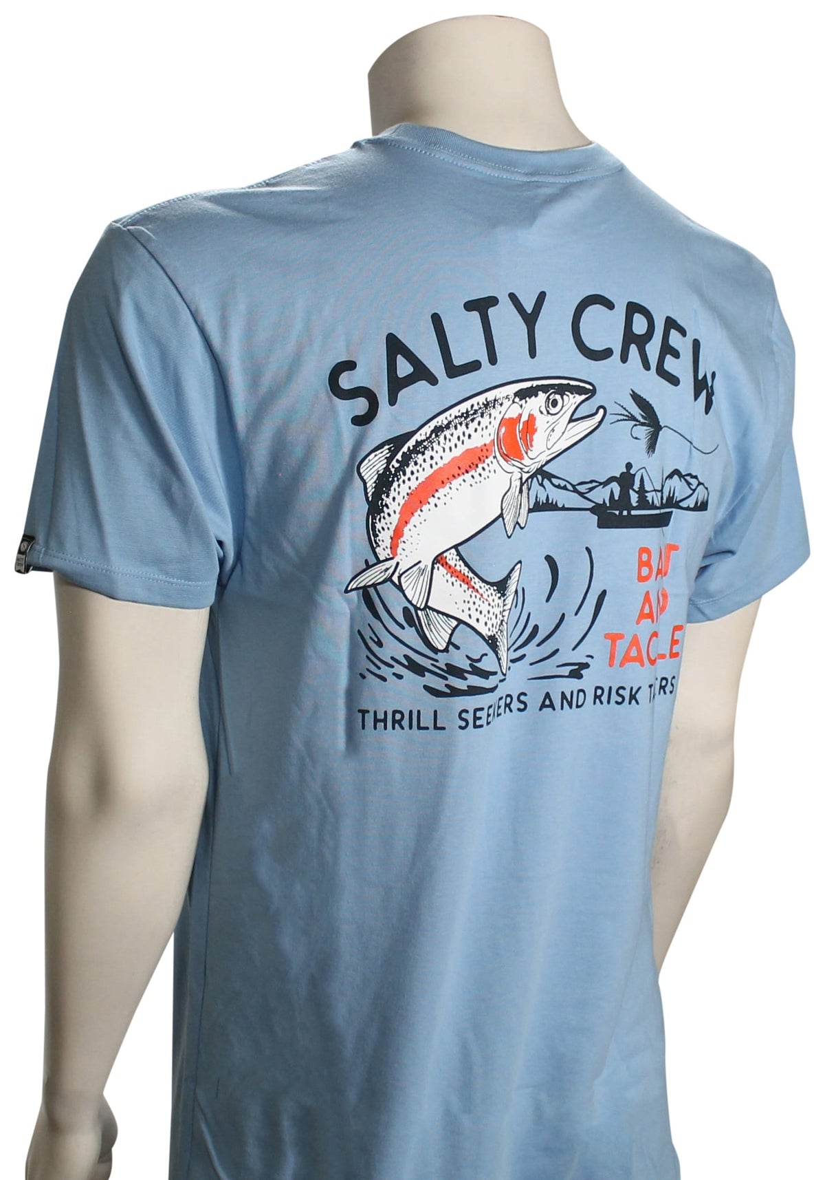 Salty Crew Fly Trap Premium SS T-Shirt - Marine Blue – back view