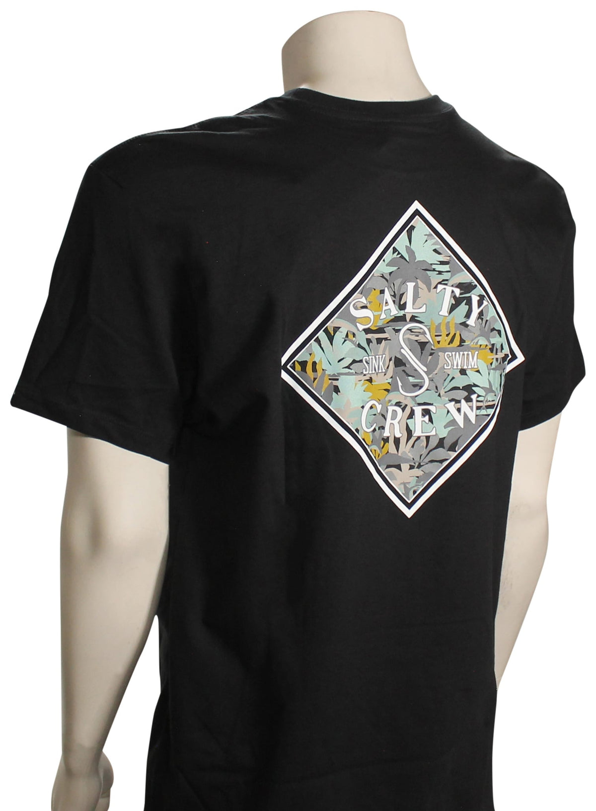 Salty Crew Choppy Tippet Fill Premium SS T-Shirt - Black – back view