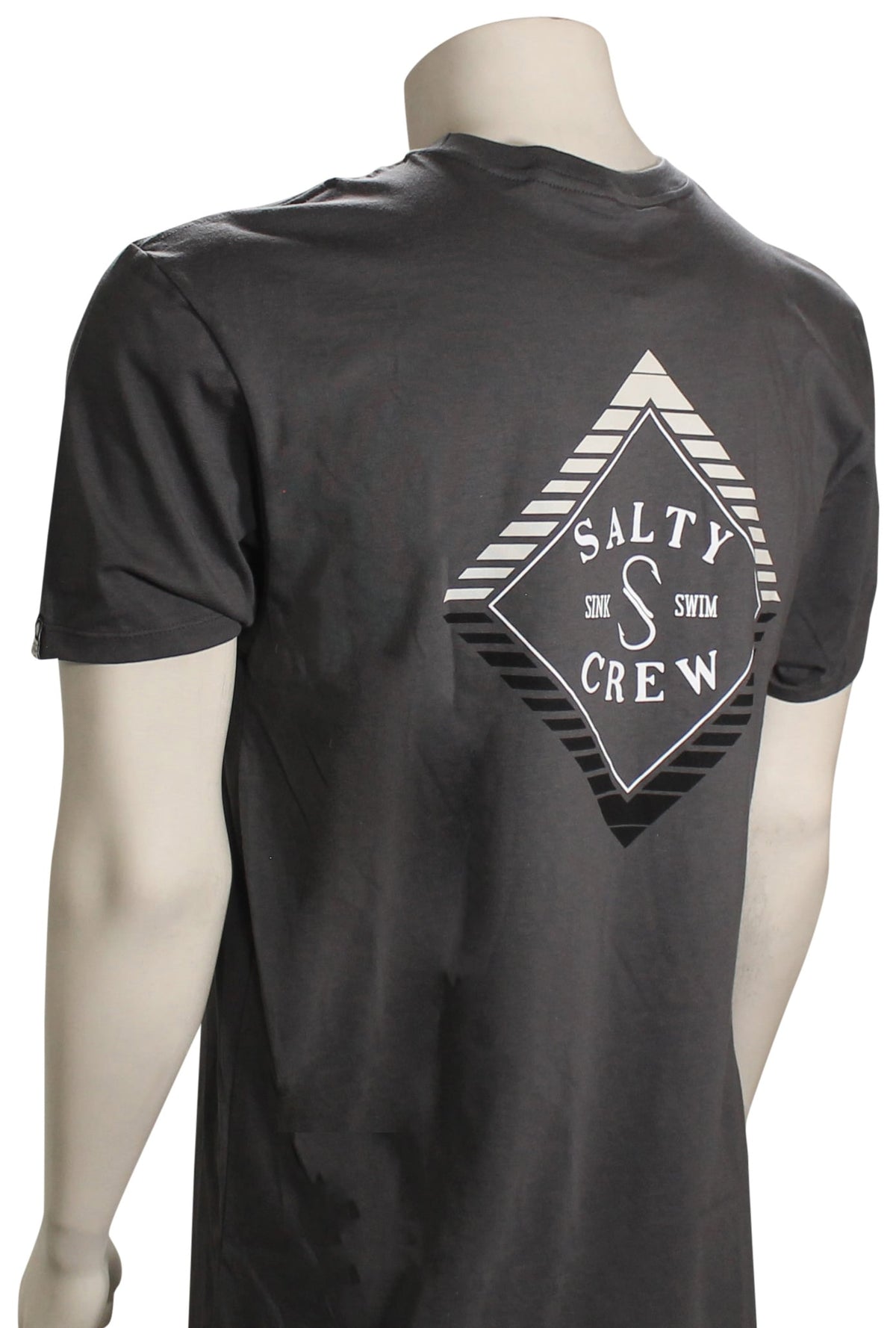 Salty Crew Faded Premium SS T-Shirt - Charcoal – back view