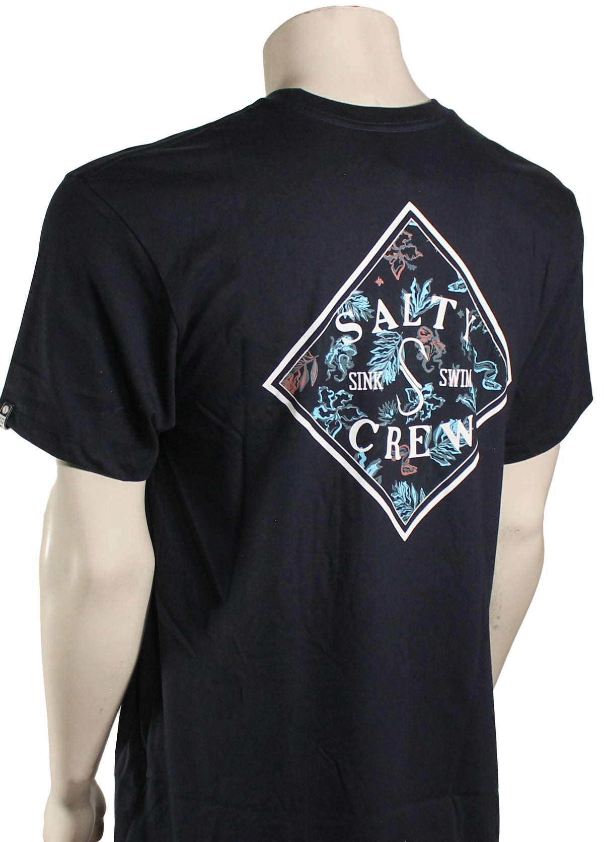 Salty Crew Choppy Tippet Fill Premium SS T-Shirt - Navy – back view