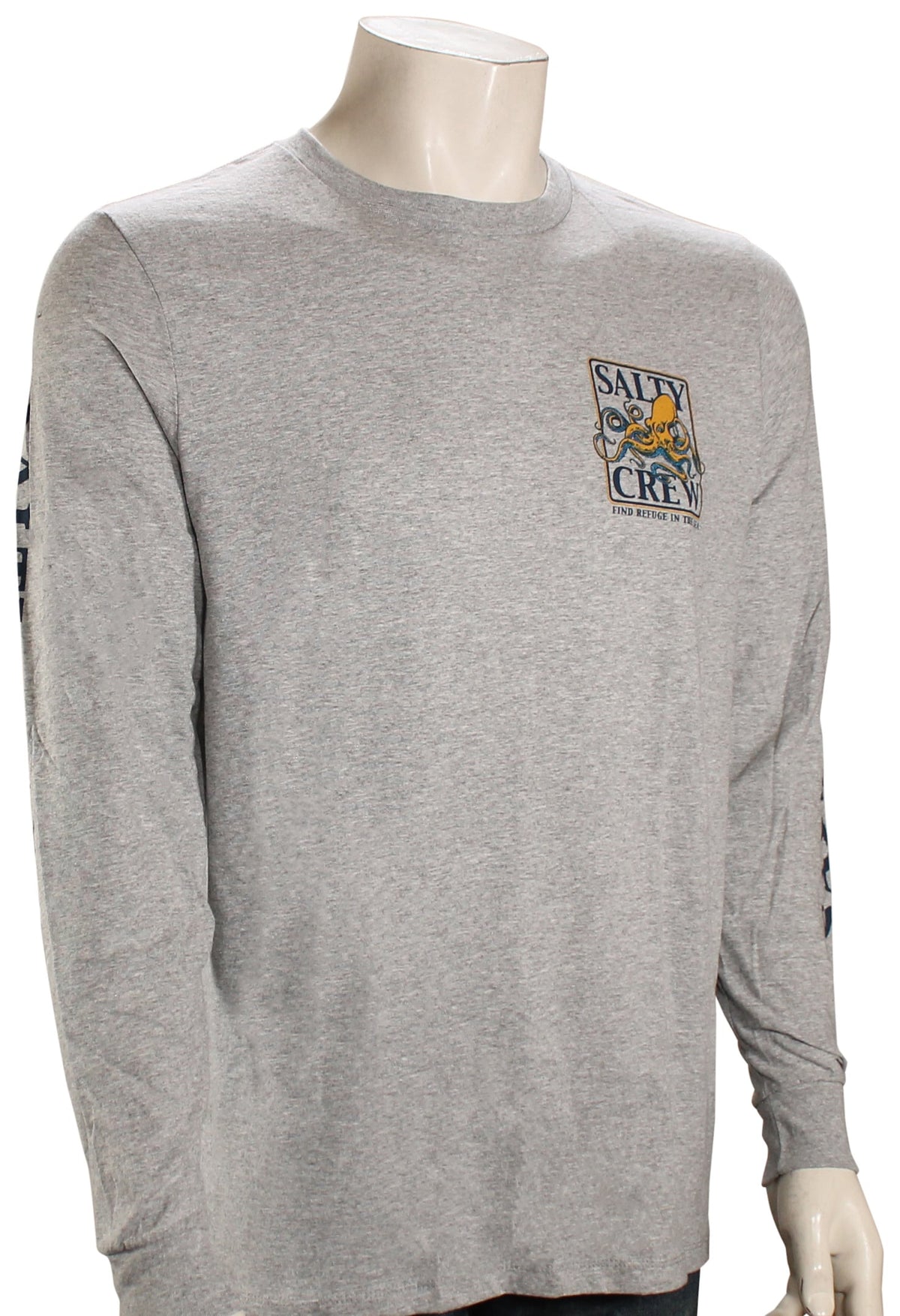 Salty Crew Ink Slinger LS T-Shirt - Athletic Heather