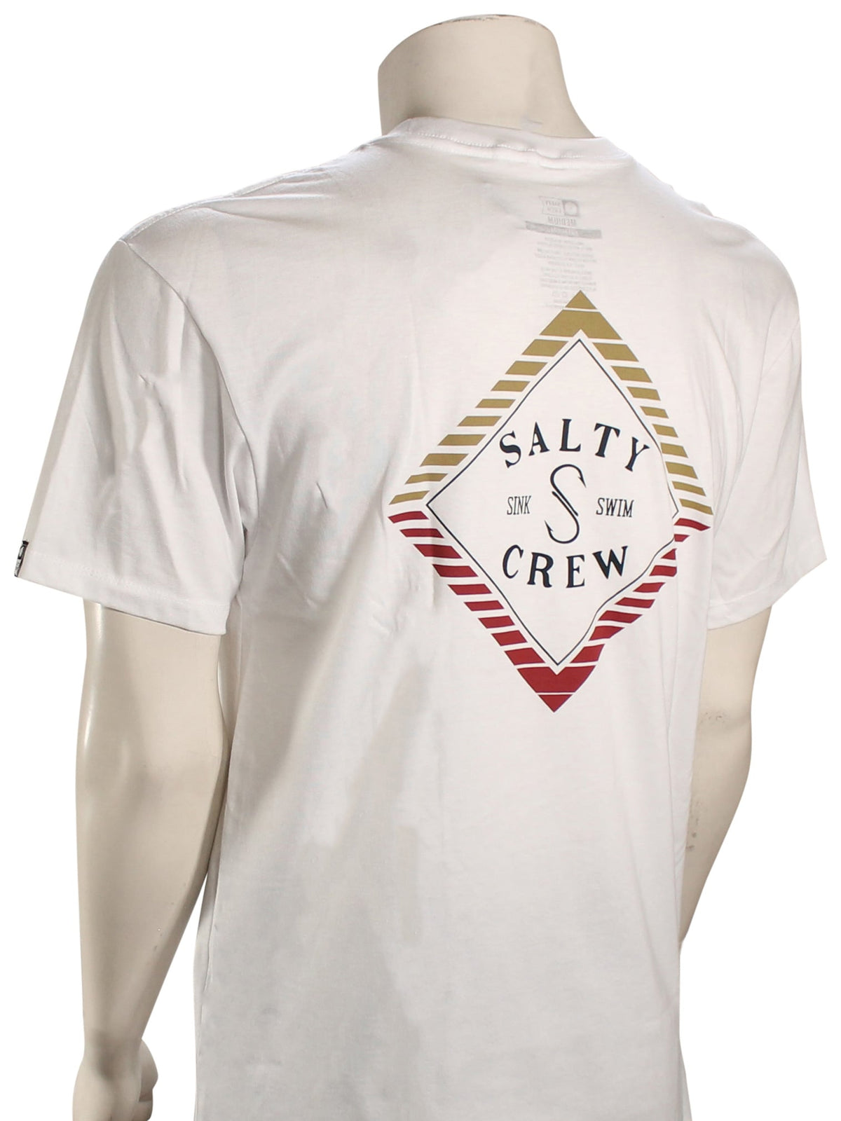 Salty Crew Faded Premium SS T-Shirt - White – back view