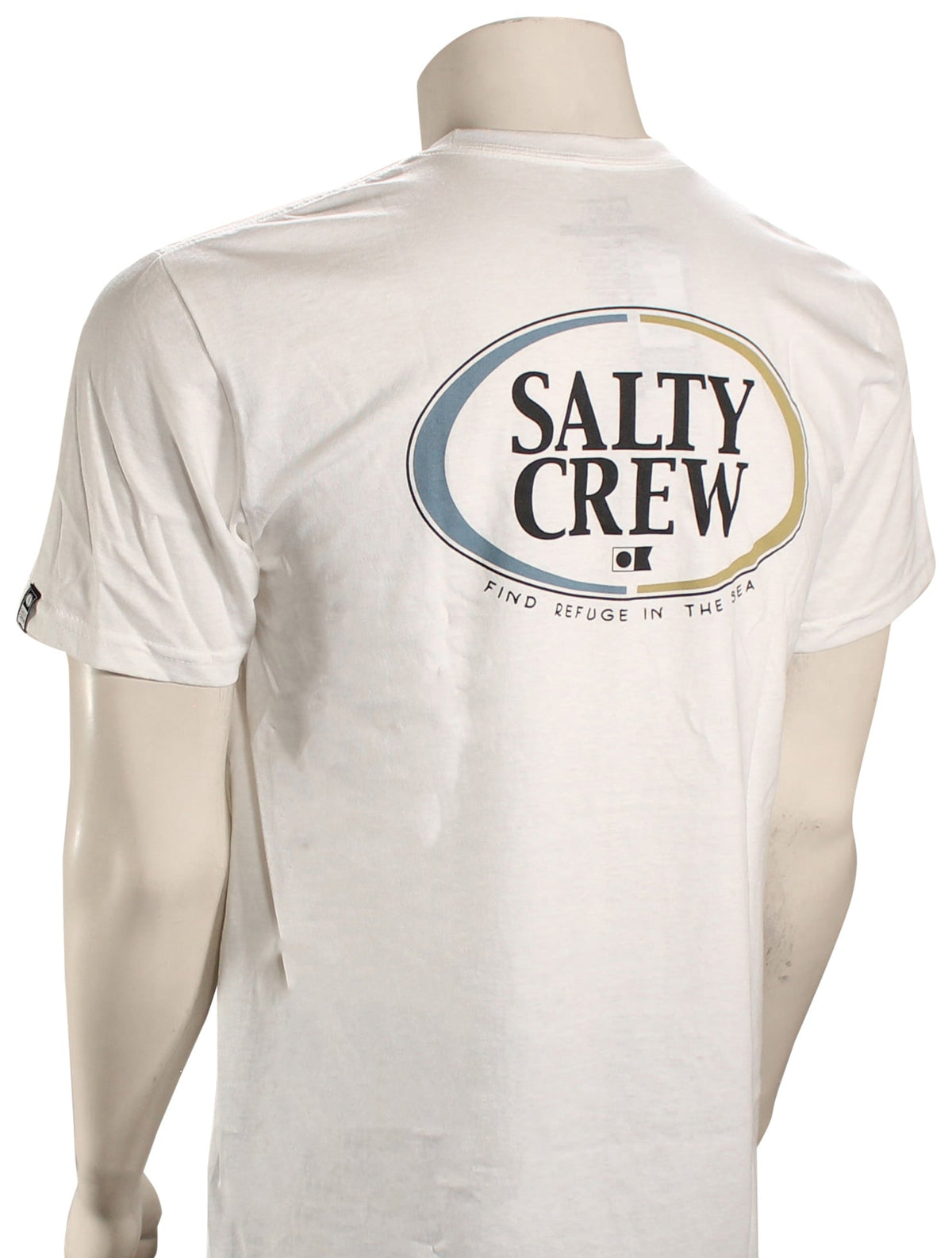 Salty Crew Half N Half Classic SS T-Shirt - White – back view
