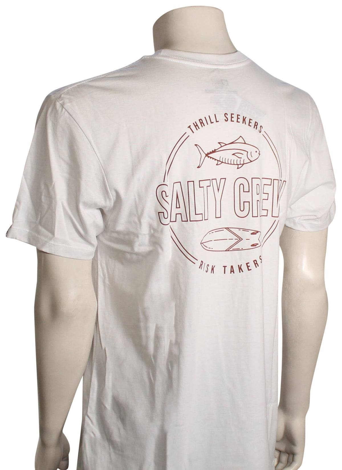 Salty Crew Outlined Premium SS T-Shirt - White – back view