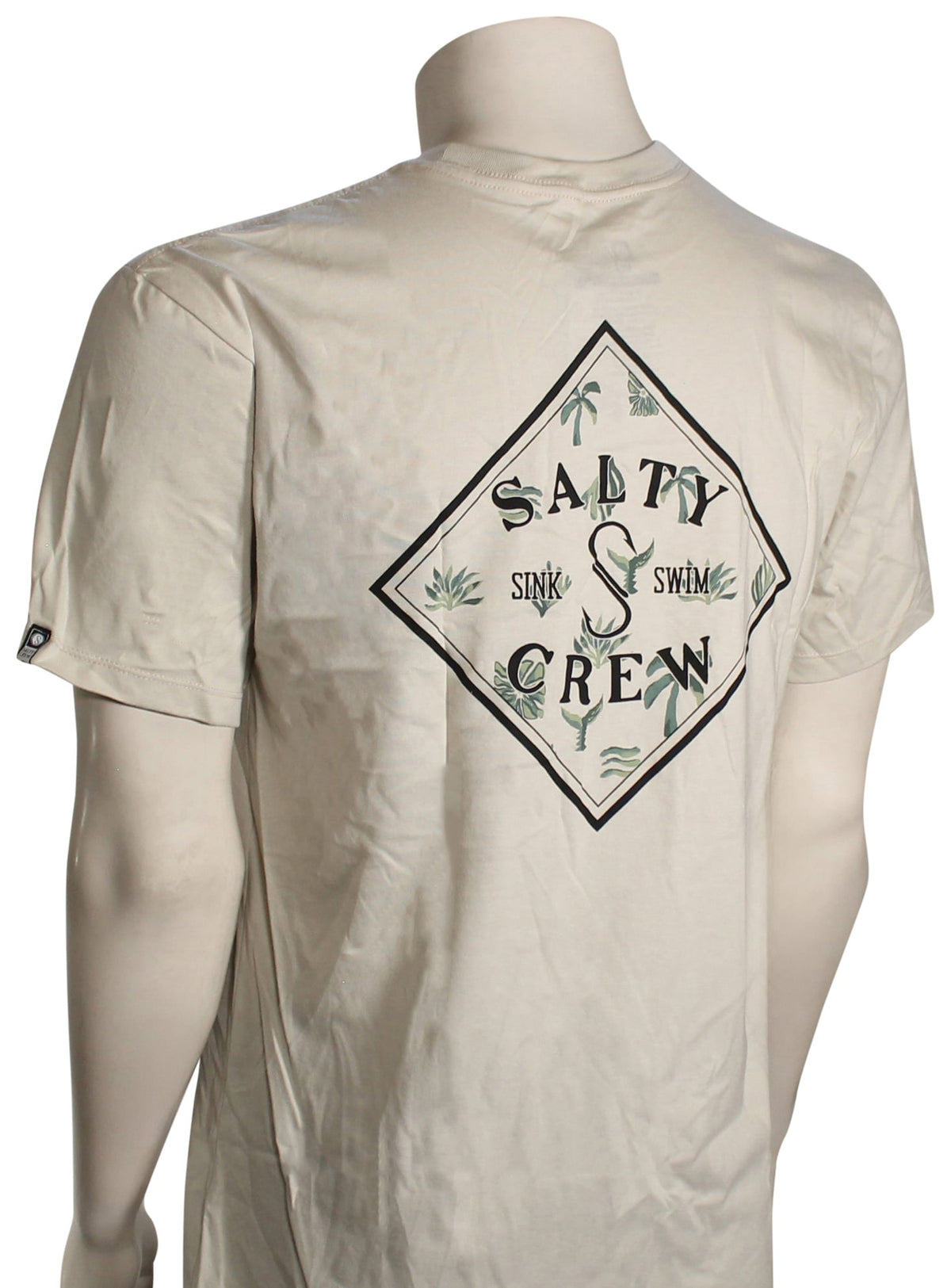 Salty Crew Tippet Garden Fill Premium SS T-Shirt - Bone – back view