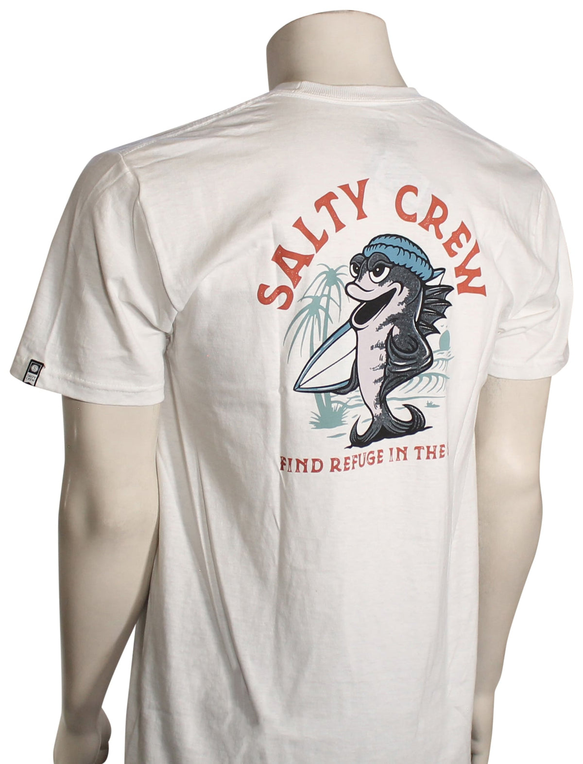 Salty Crew Free Surf Premium SS T-Shirt - White – back view