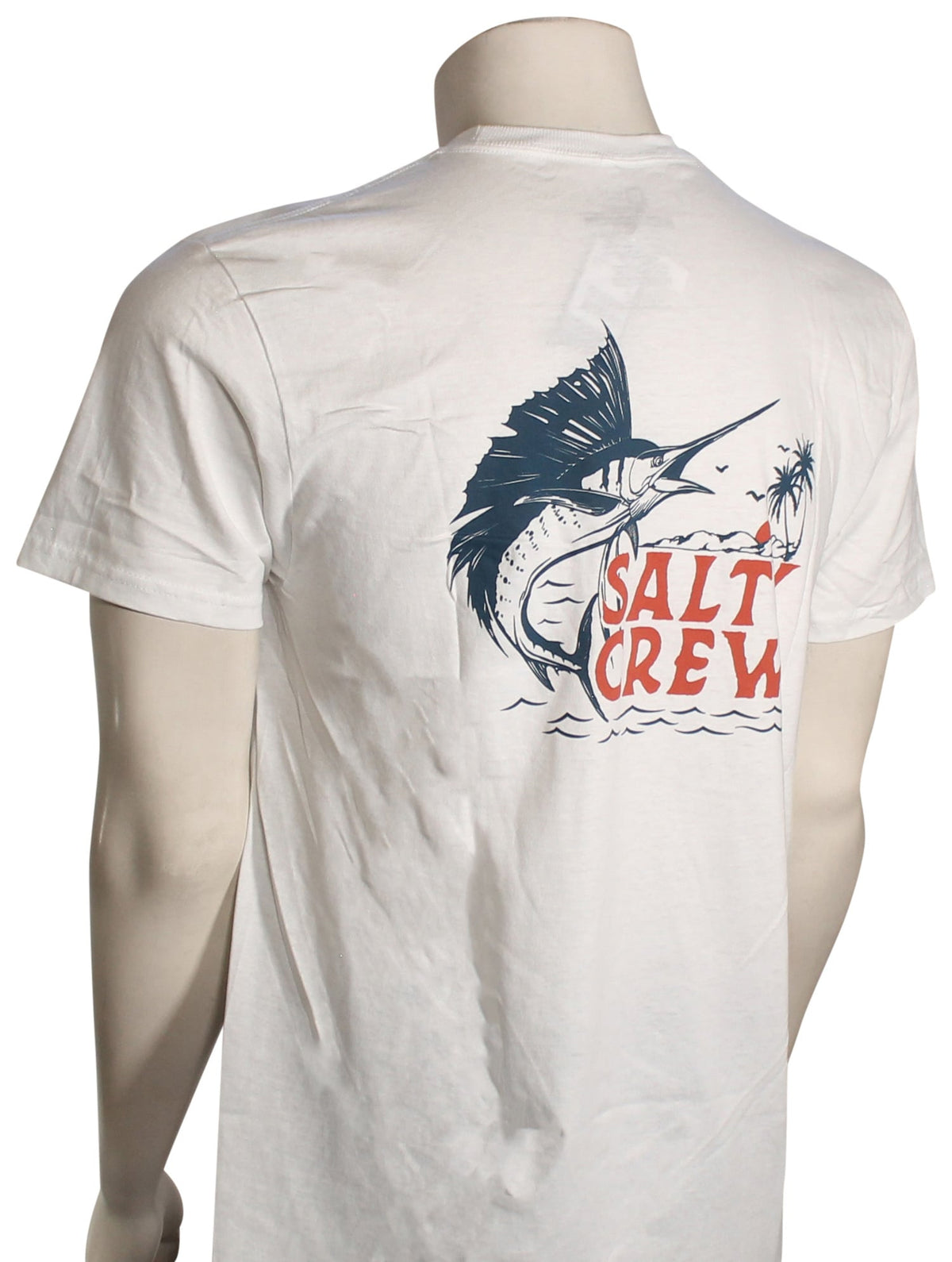 Salty Crew Sailfish Classic SS T-Shirt - White – back view