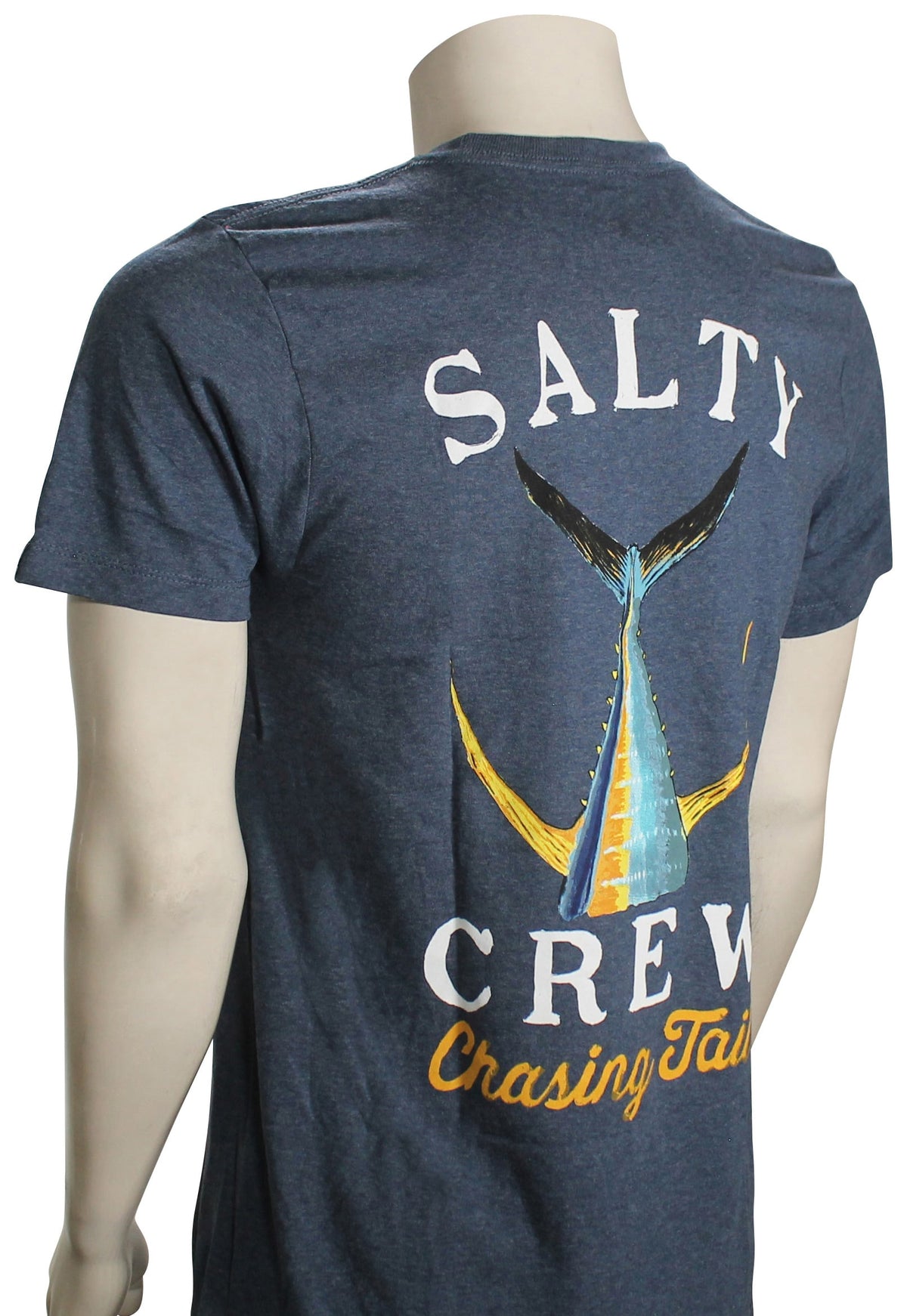 Salty Crew Tailed Classic SS T-Shirt - Navy Heather – back view