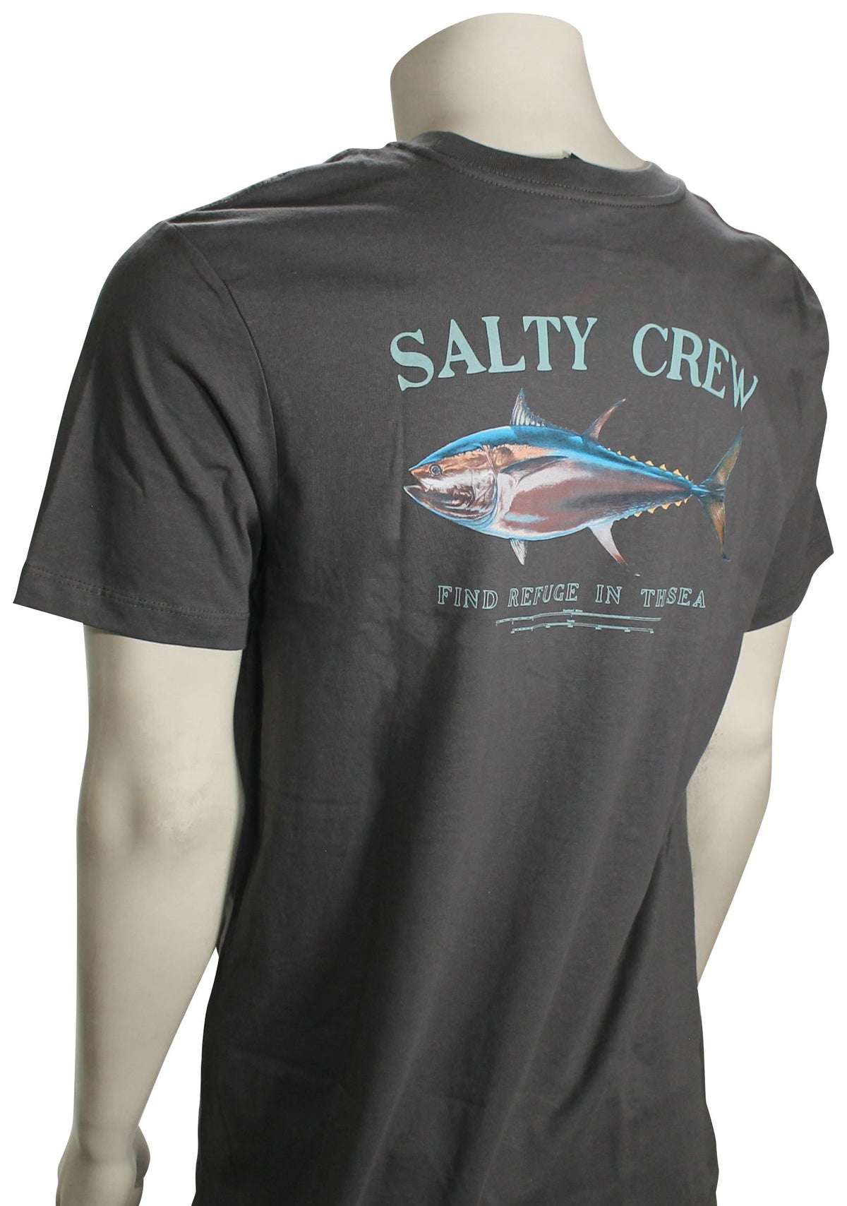 Salty Crew Big Blue SS T-Shirt - Charcoal – back view