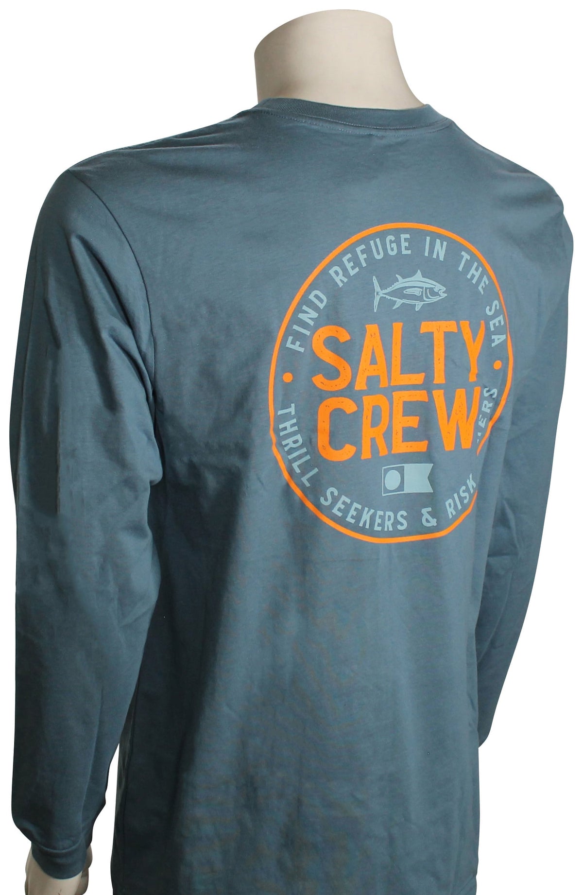 Salty Crew Legendary LS T-Shirt - Slate – back view