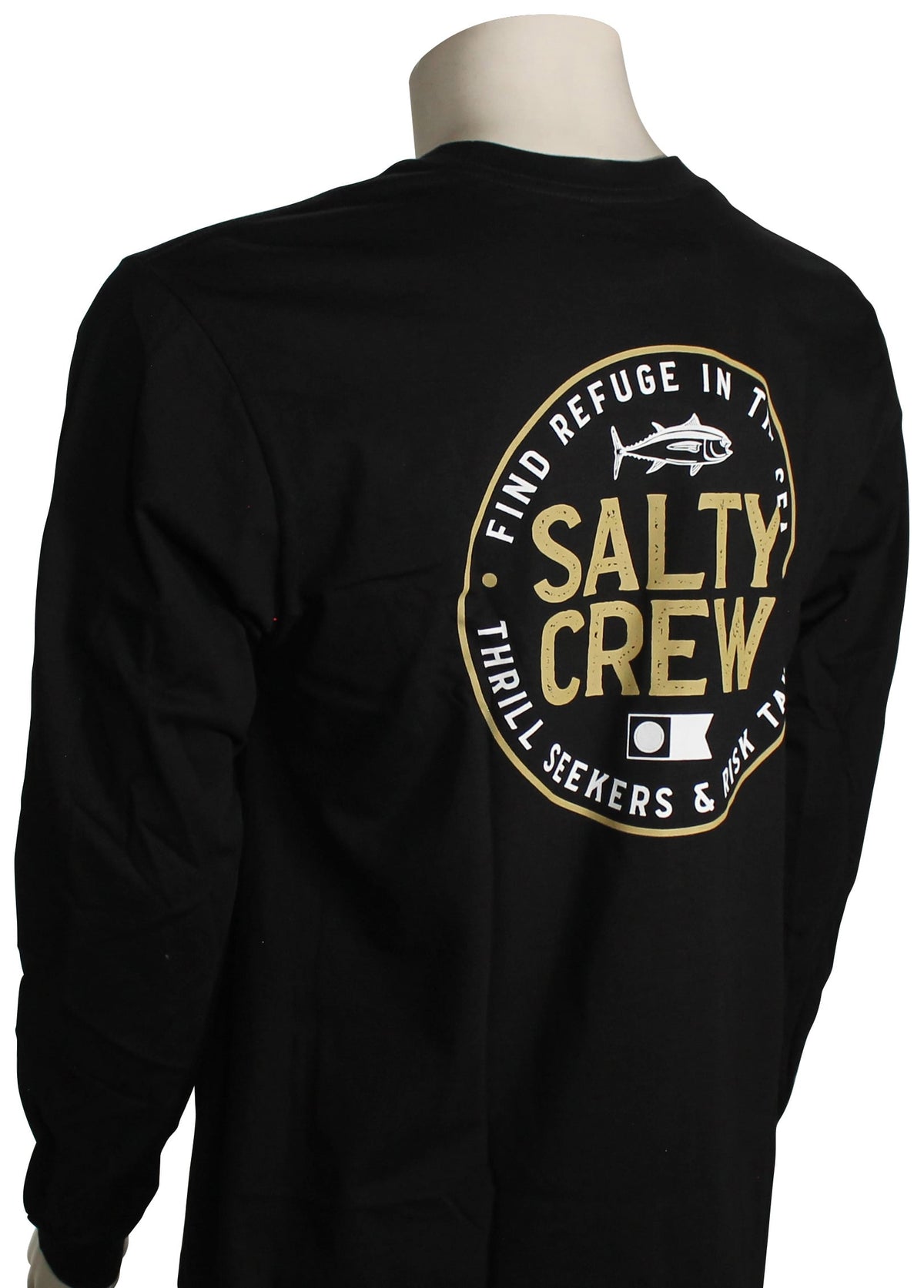 Salty Crew Legendary LS T-Shirt - Black – back view