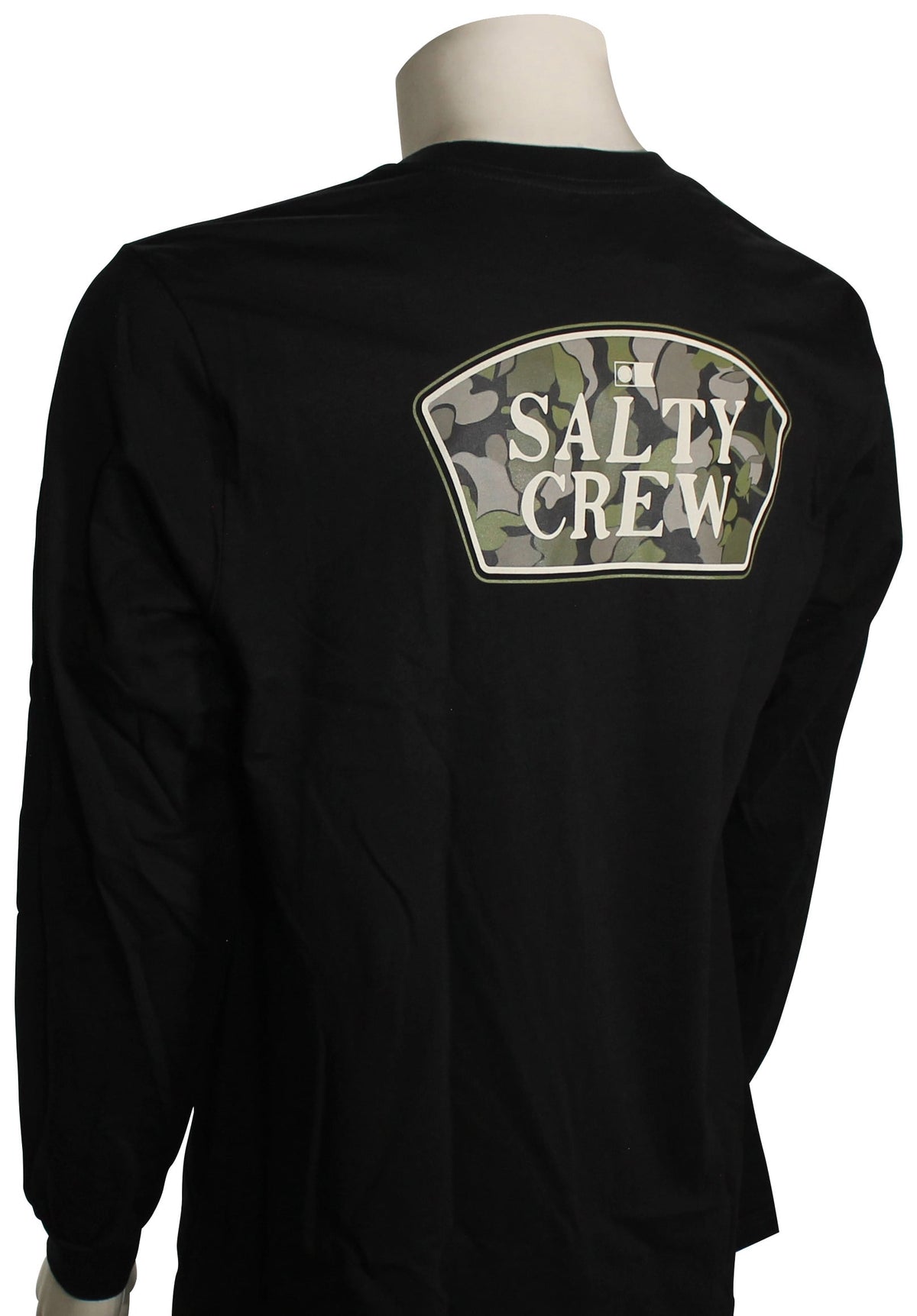 Salty Crew Filler Up LS T-Shirt - Black – back view