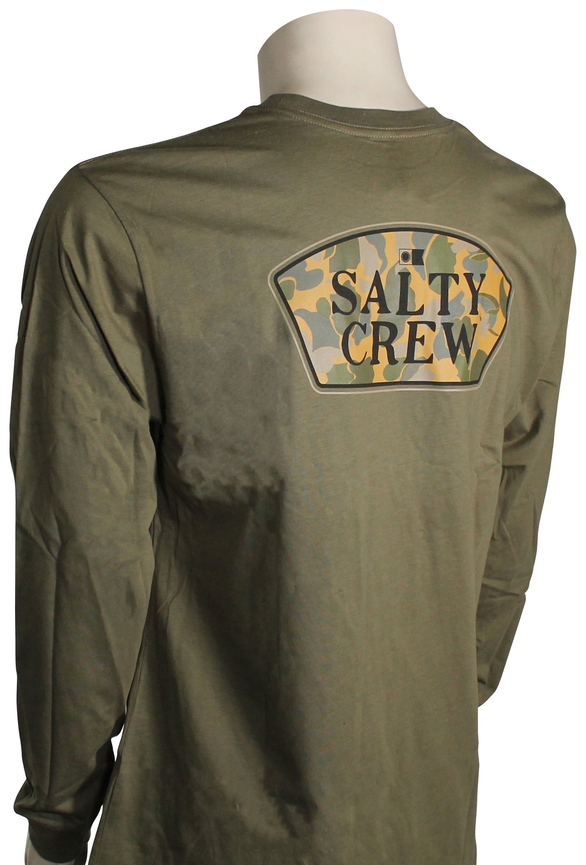 Salty Crew Filler Up LS T-Shirt - Dusty Olive – back view
