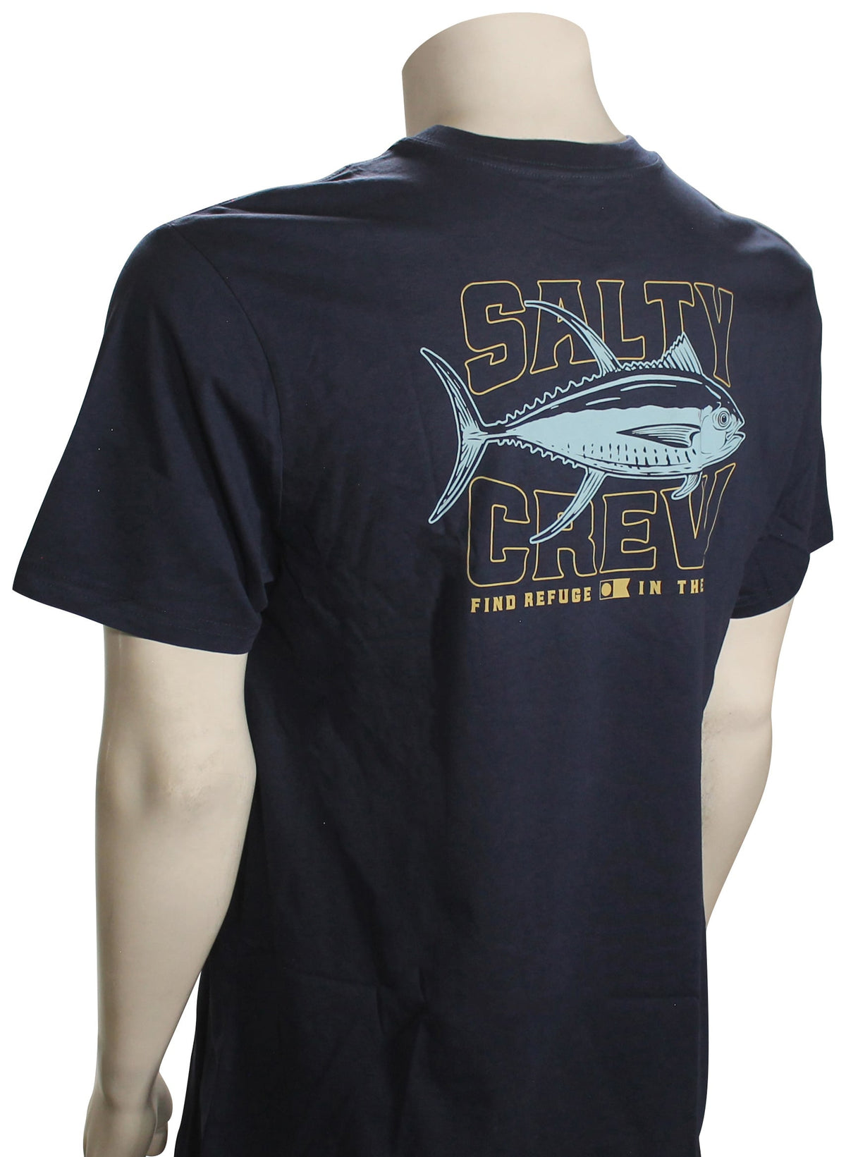 Salty Crew Big Game Classic SS T-Shirt - Navy – back view