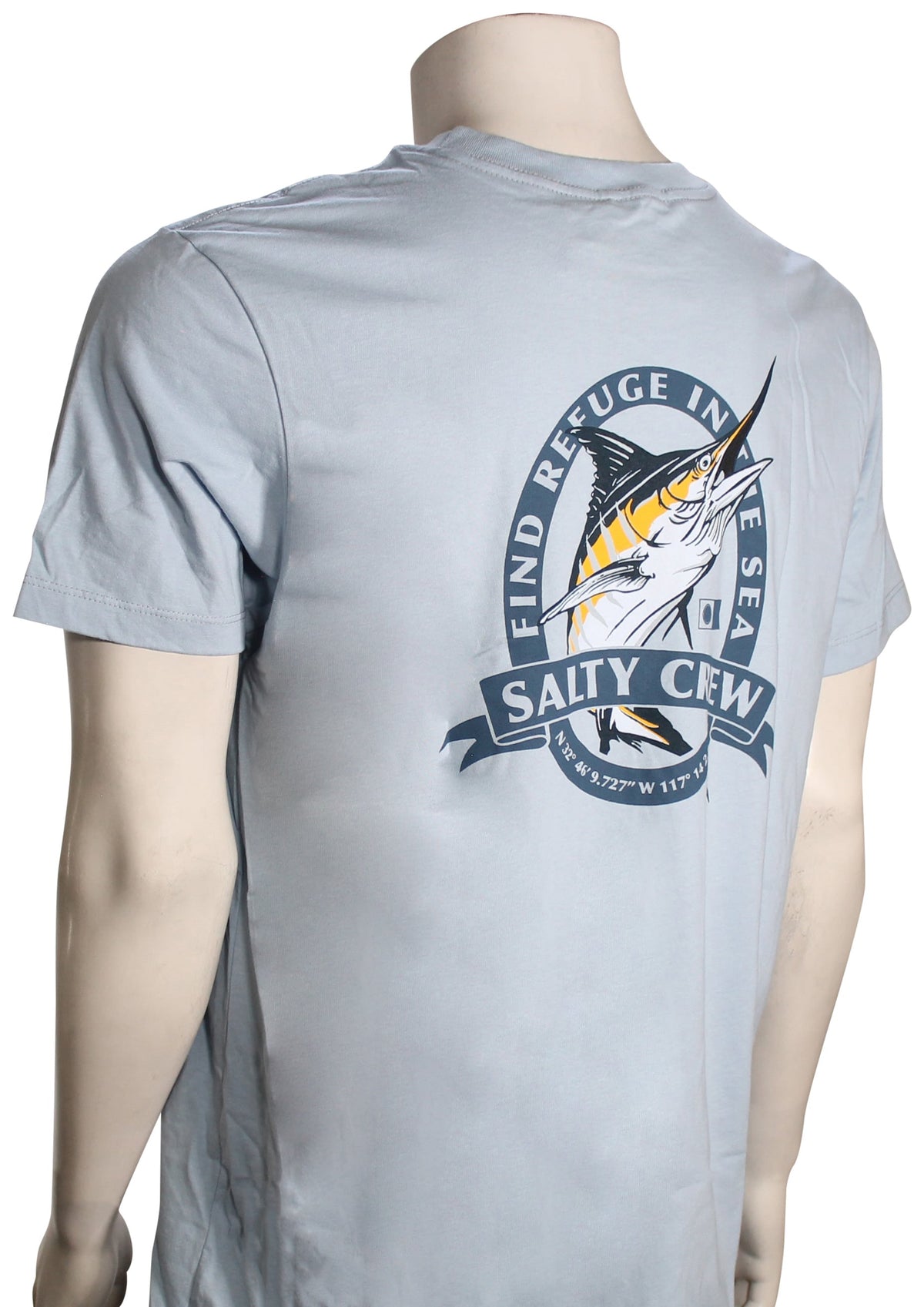 Salty Crew Bill Club SS T-Shirt - Blue Fog – back view