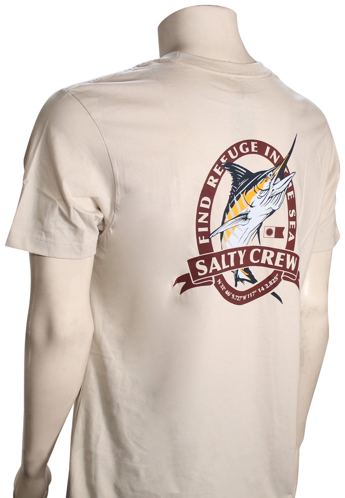 Salty Crew Bill Club SS T-Shirt - Bone – back view