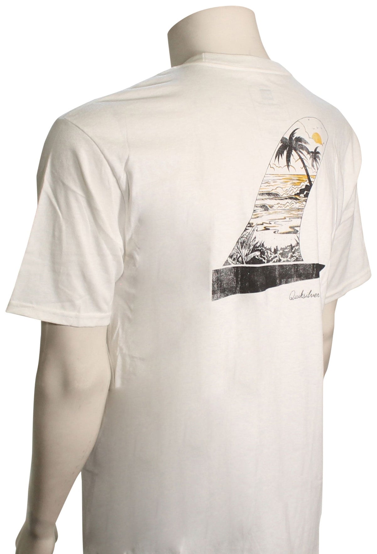 Quiksilver Waterman Scenic Fin T-Shirt - Snow White
