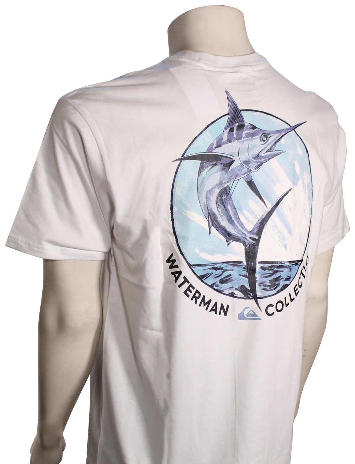 Quiksilver Waterman Booker SS T-Shirt - White – back view